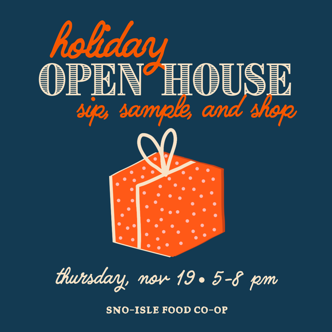 Sno-Isle Food Co-op Sip, Sample, and Shop-Winter Holiday Edition