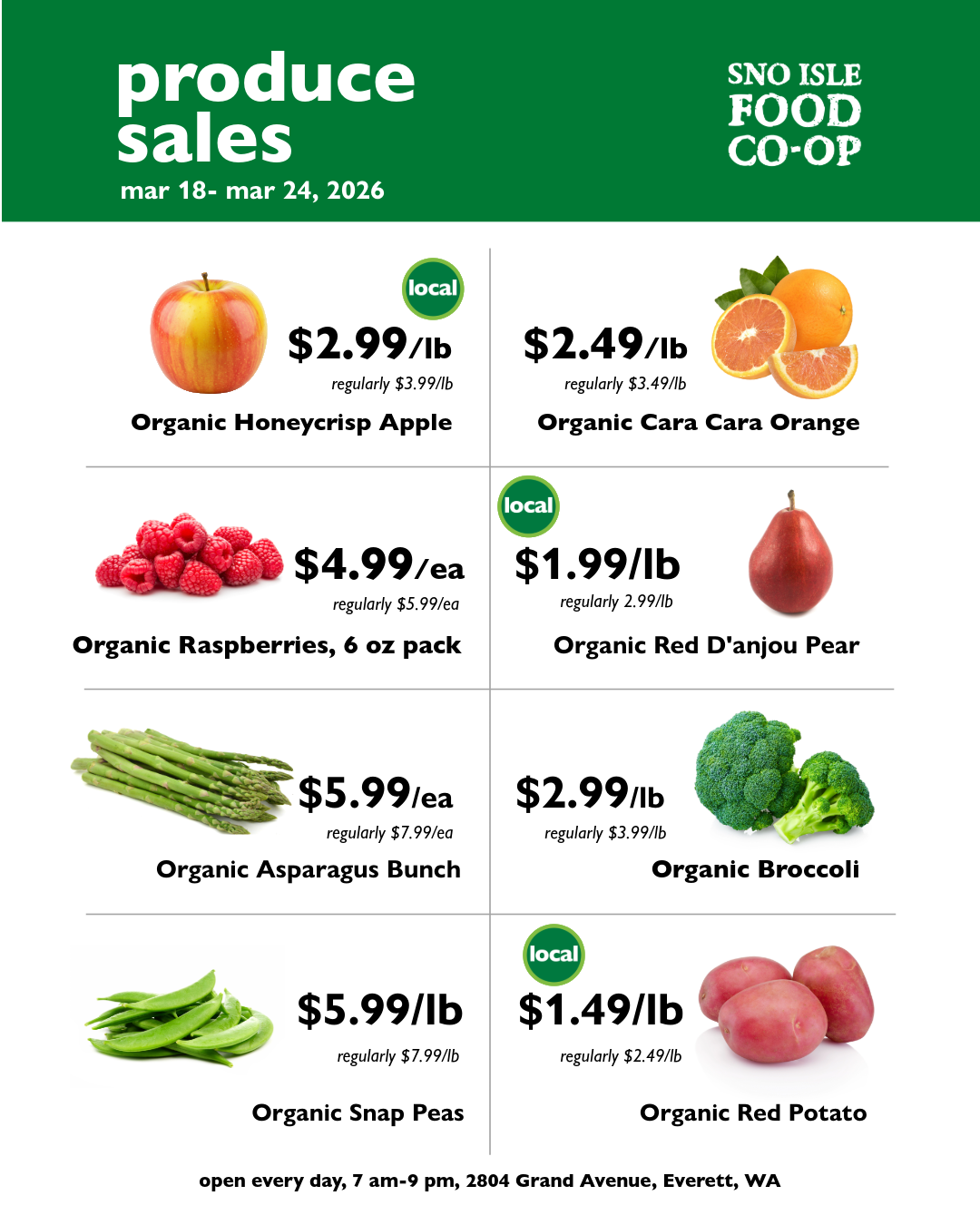 produce sales everett wa