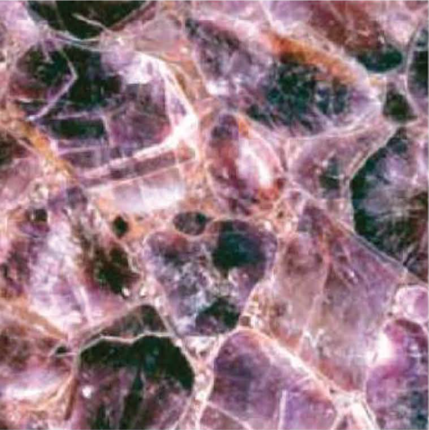 GEMSTONE AMETHYST POLISHED STONE 56" x 114" x 3/4" SLAB