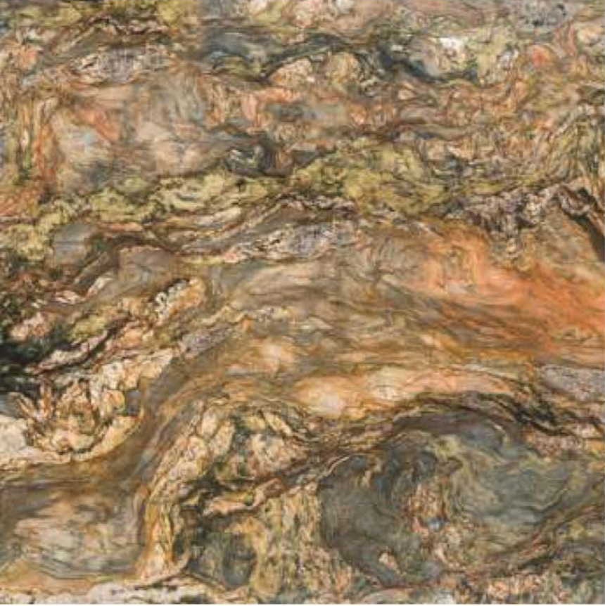 FUSION WOW MULTICOLOR POLISHED STONE 1-1/4" SLAB 3CM SLAB