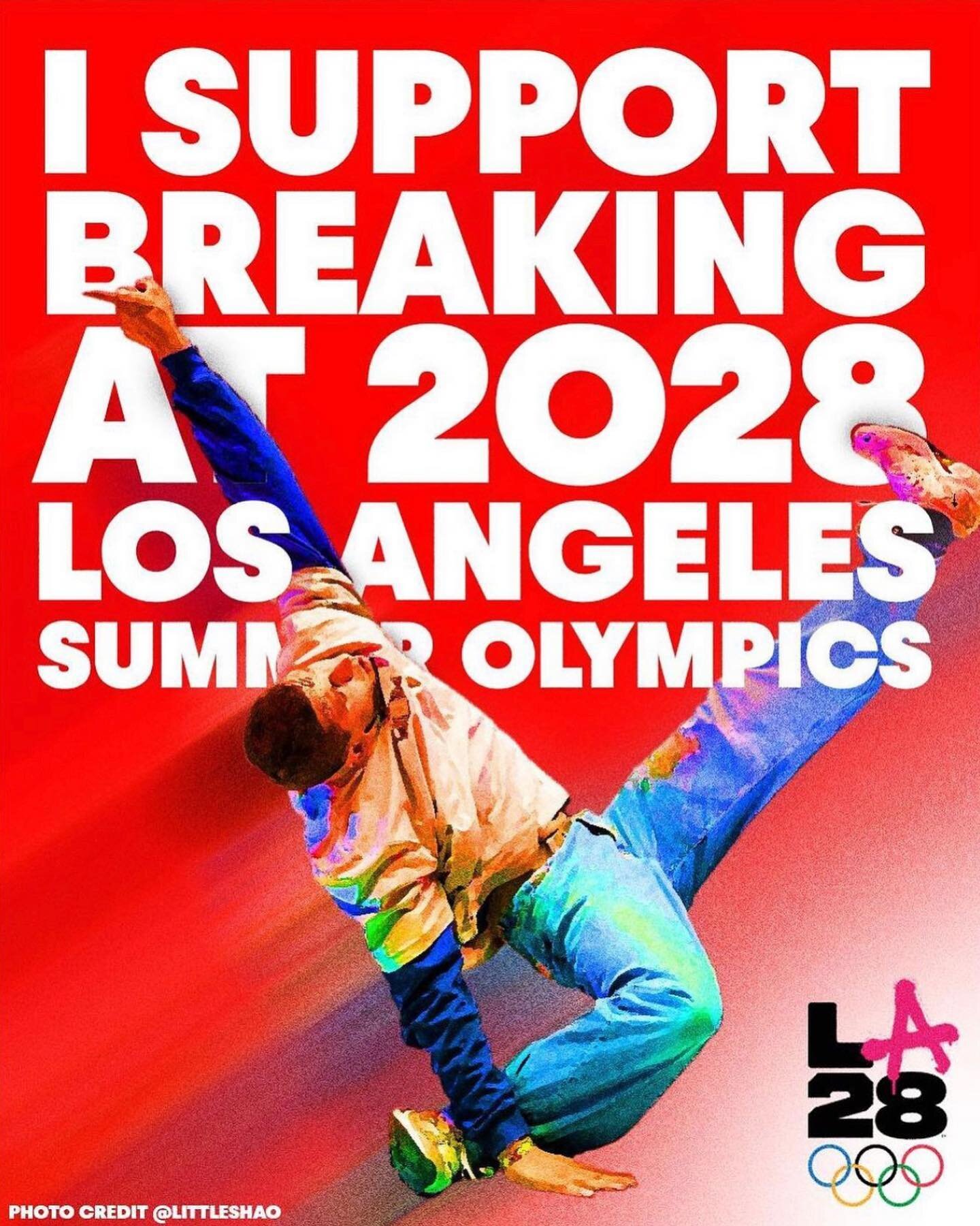Advocating support for breaking at the LA 2028 Olympics. Let&rsquo;s do this! @la28games #LA28 @littleshao