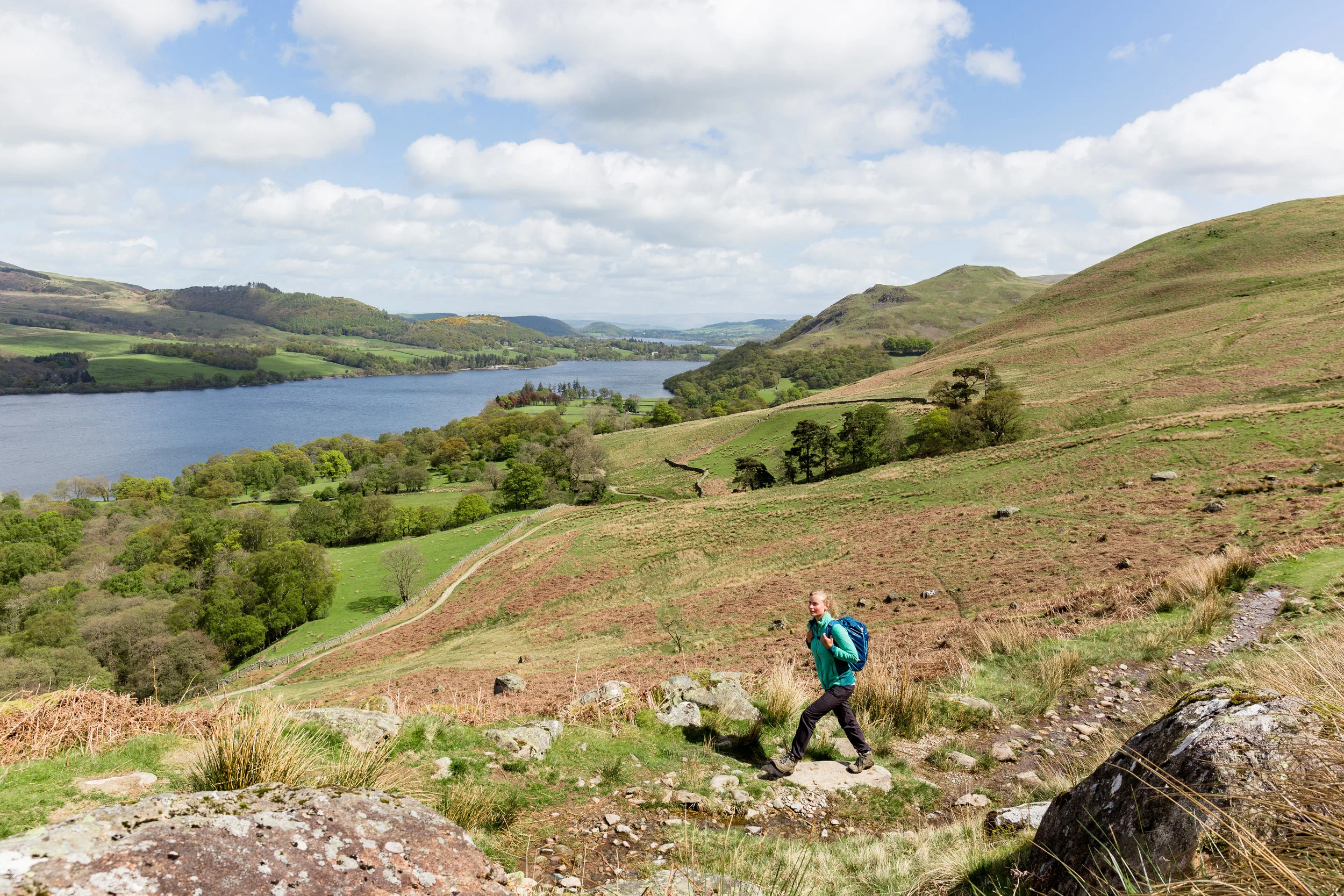 Ascending on the path from Lowther Barn