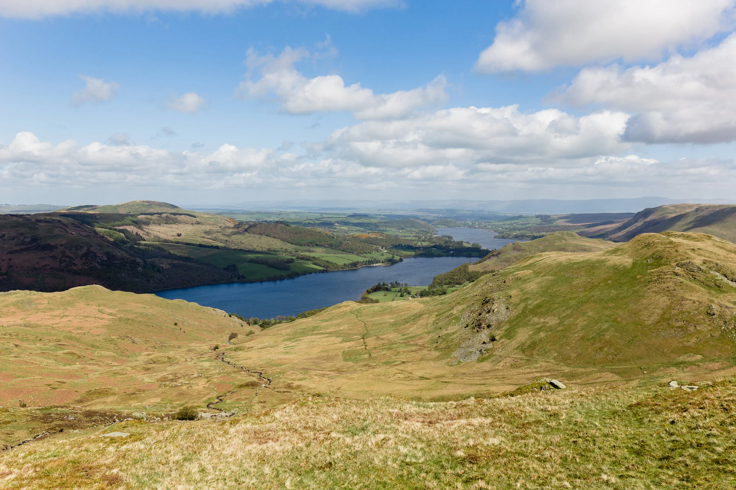 Views of Ullswater from Mortar Crag