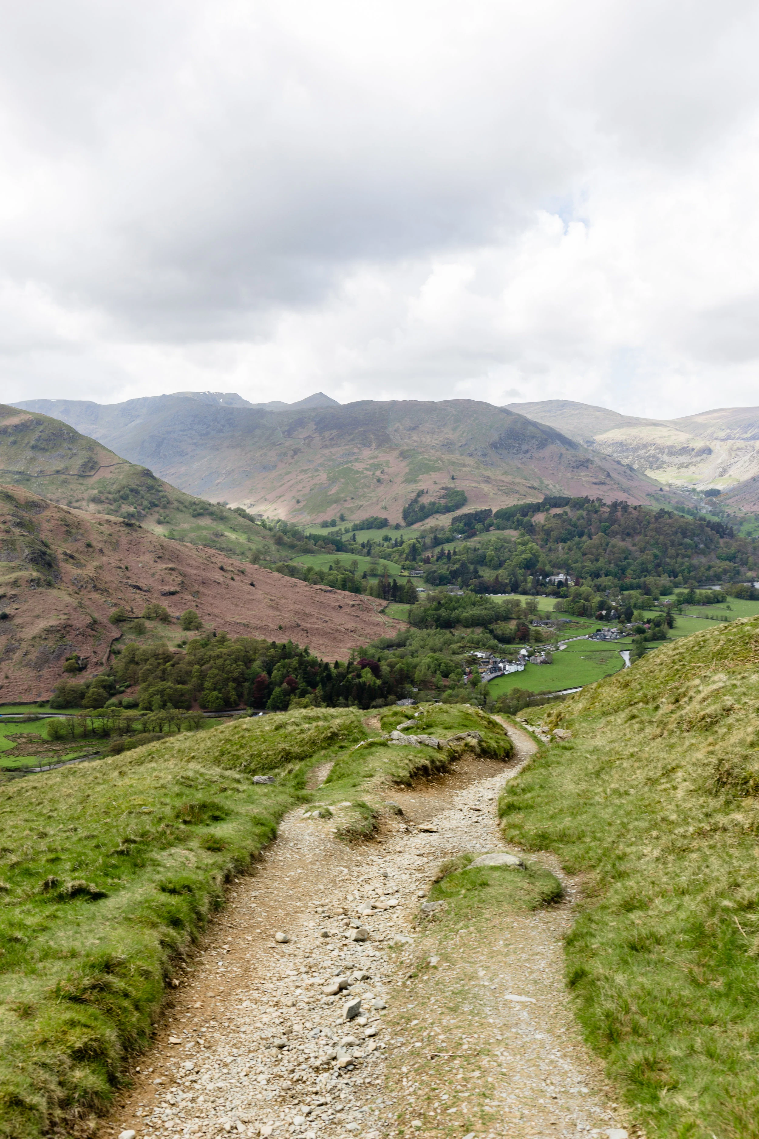 The track down to Patterdale