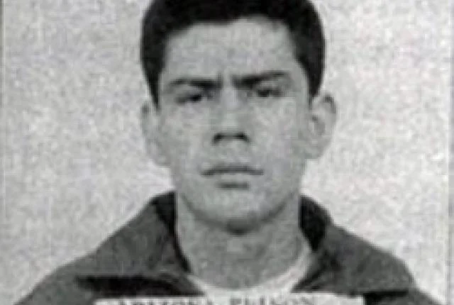 Ernesto Miranda, ca. 1964. After prison, he went on to make money selling autographed copies of the Miranda warning until he was stabbed to death in a barroom brawl.