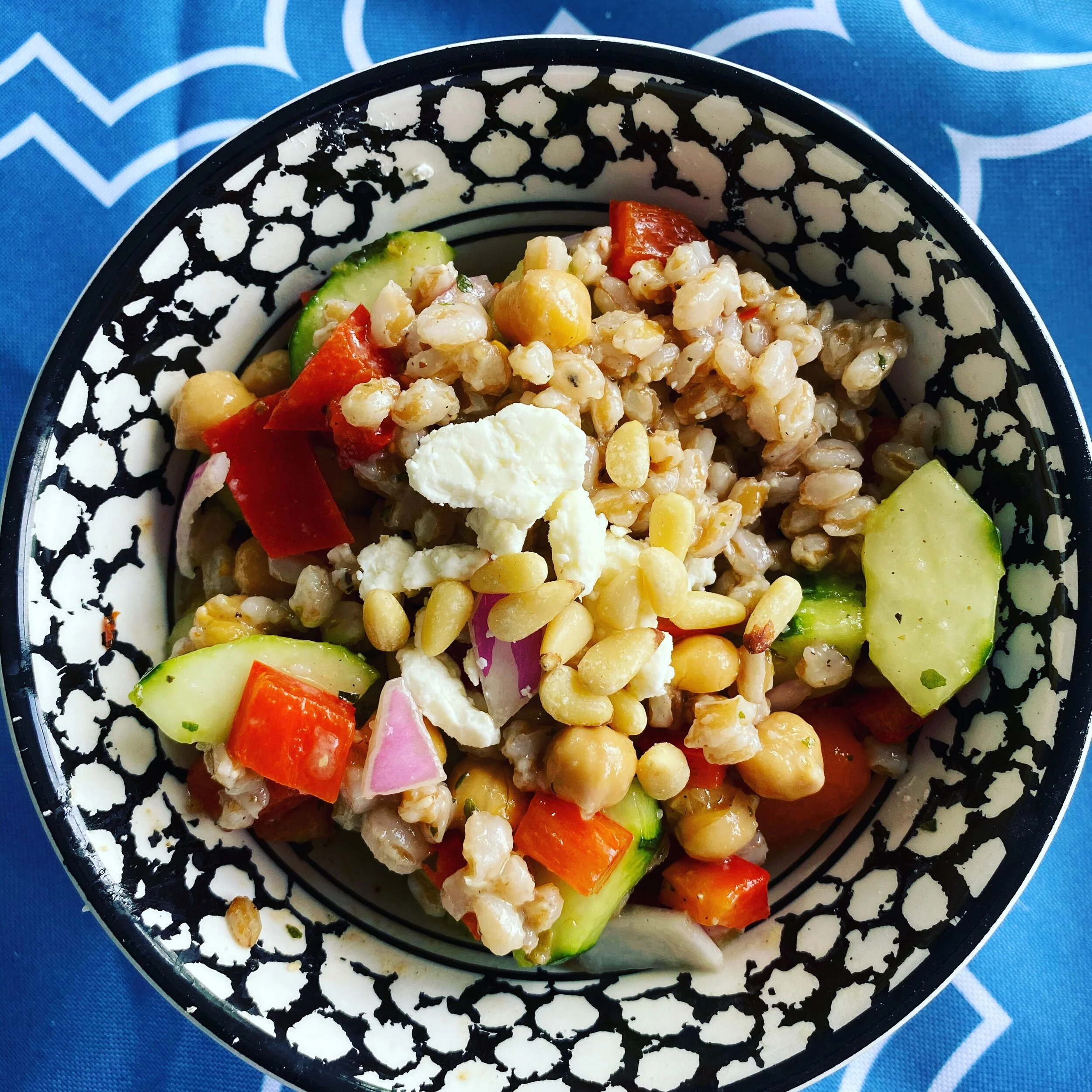 Greek Salad with Farro