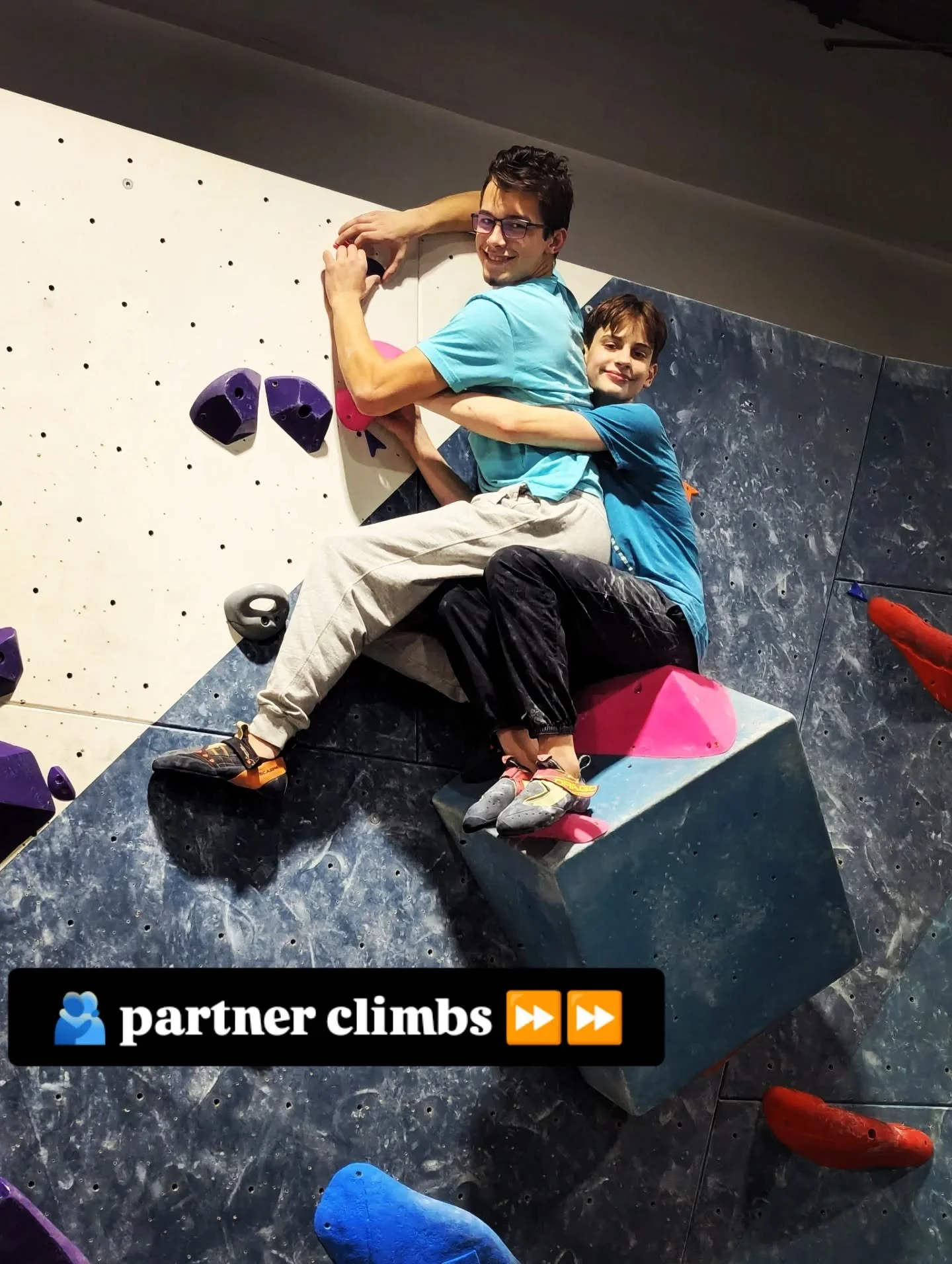 Have you tried our #PartnerClimbs with your favourite person yet?? 

Swipe right for some beta vids 👀  then come in and give 'em a go!

Up for one week only, so get the send before next Wednesday's new set ❤️

#valentinesday #belaytionshipgoals