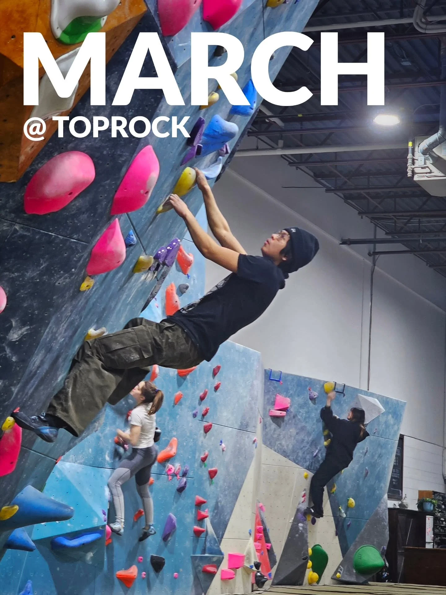 Feels like Spring! ☘️ Check out what's up at Toprock this March!

SCARPA DEMO
Wed, March 11 5:30-8:30 PM
20% OFF EVERYTHING

QUEER CLIMBING 🏳️&zwj;🌈
Tues, March 10 &amp; 24 @ 7:30 PM
Queer folx and allies + new and experienced climbers! ..and free 