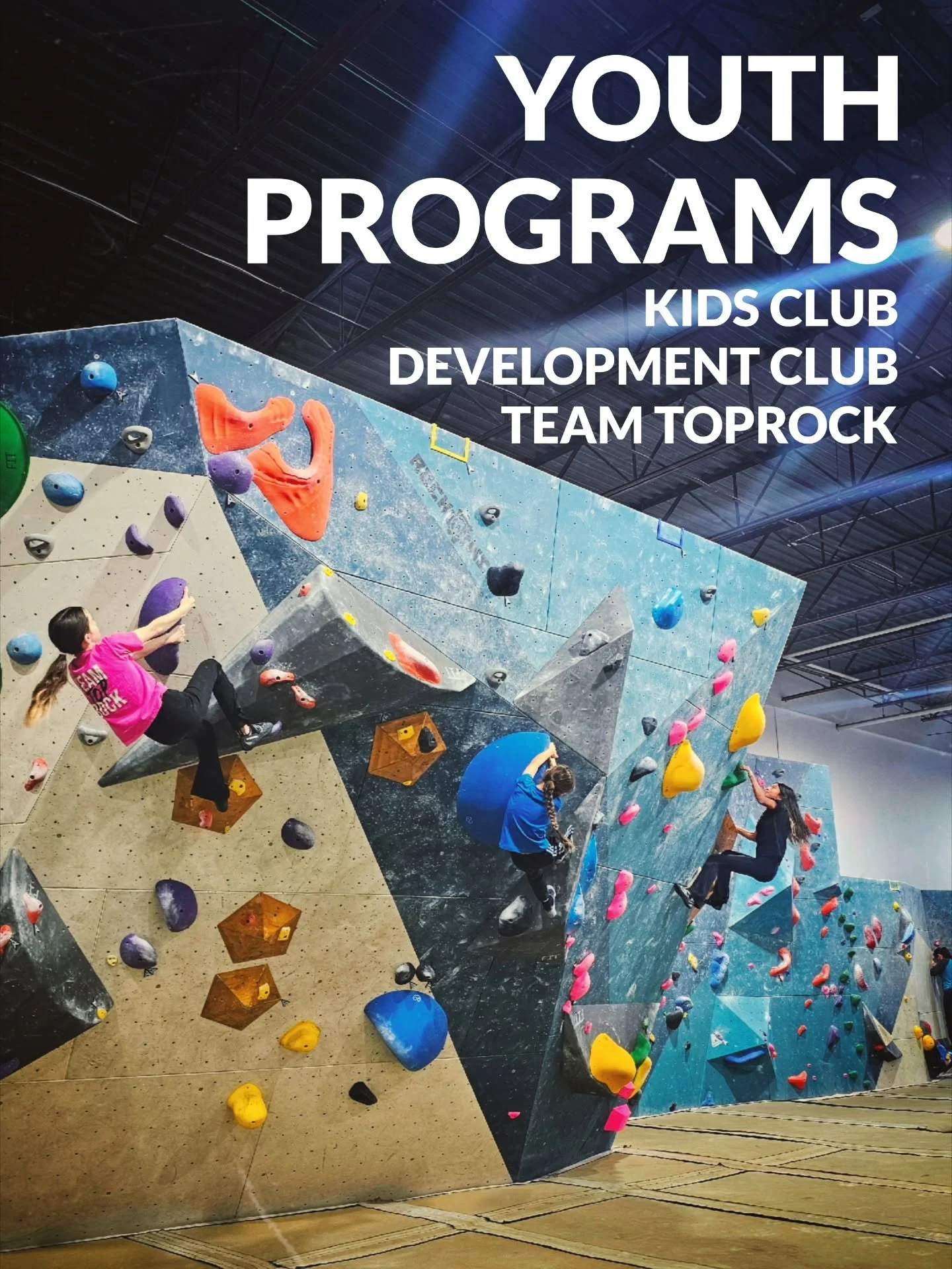There's a few spots left in our Spring youth programs! 

🌻 New to climbing? Signup for our Kids Club!

🌷 Want to expand on your climbing experience and learn more techniques and skills? Message us about Development Club!

🌹 Ready to push your clim