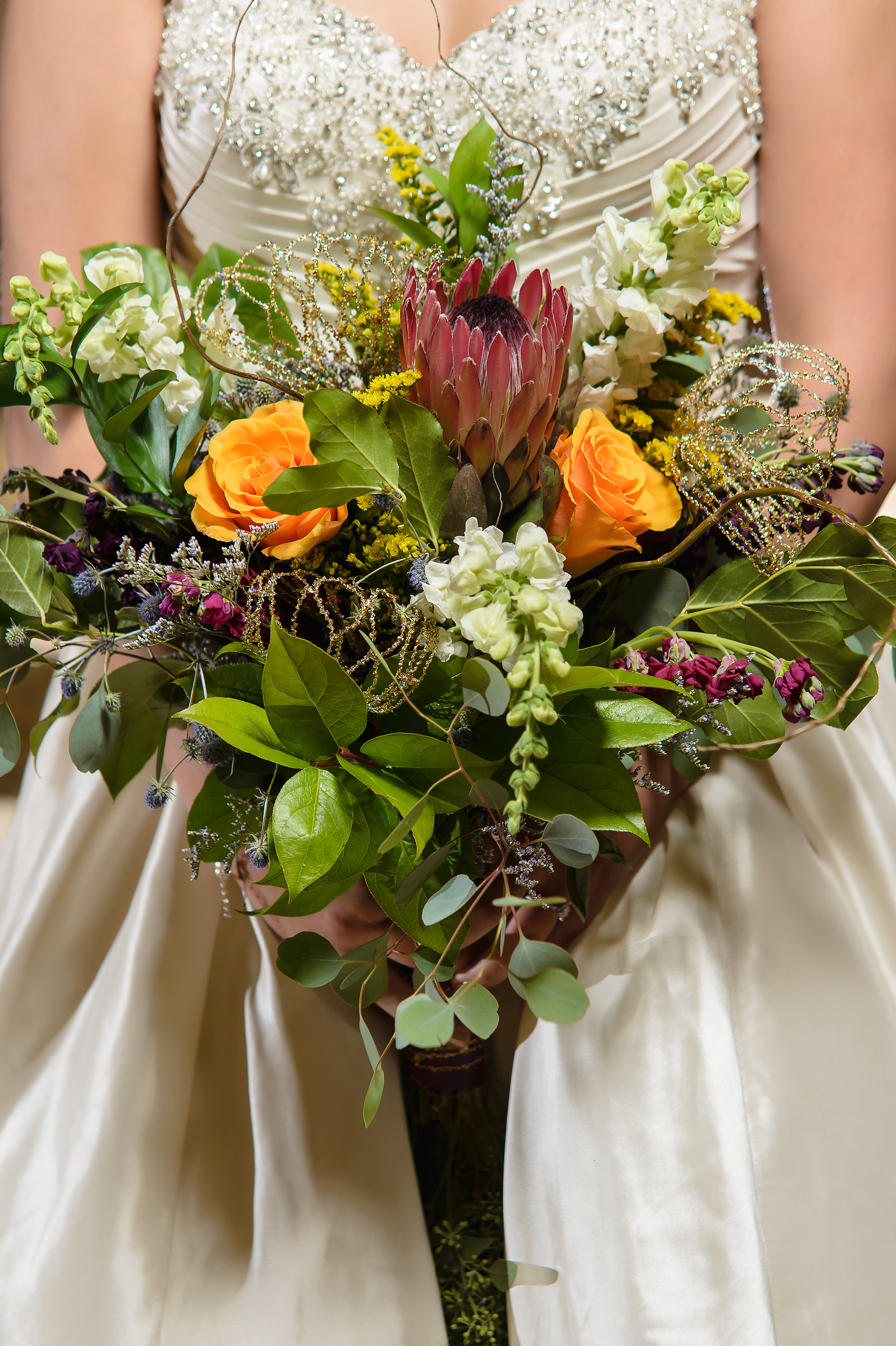 Photographer in OKC Bridal Bouquet Paisley and Peonies