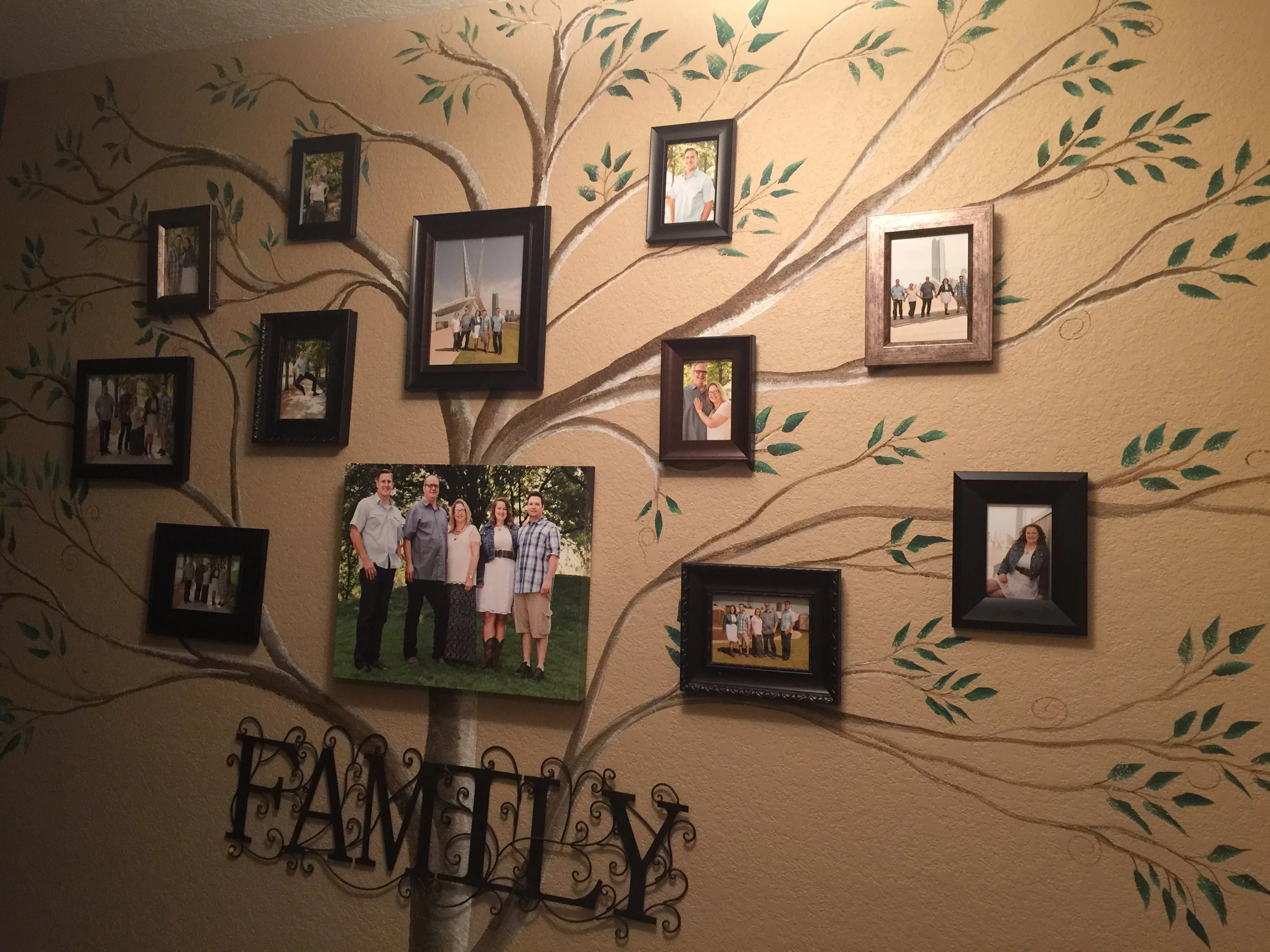 How do you show your family portraits?