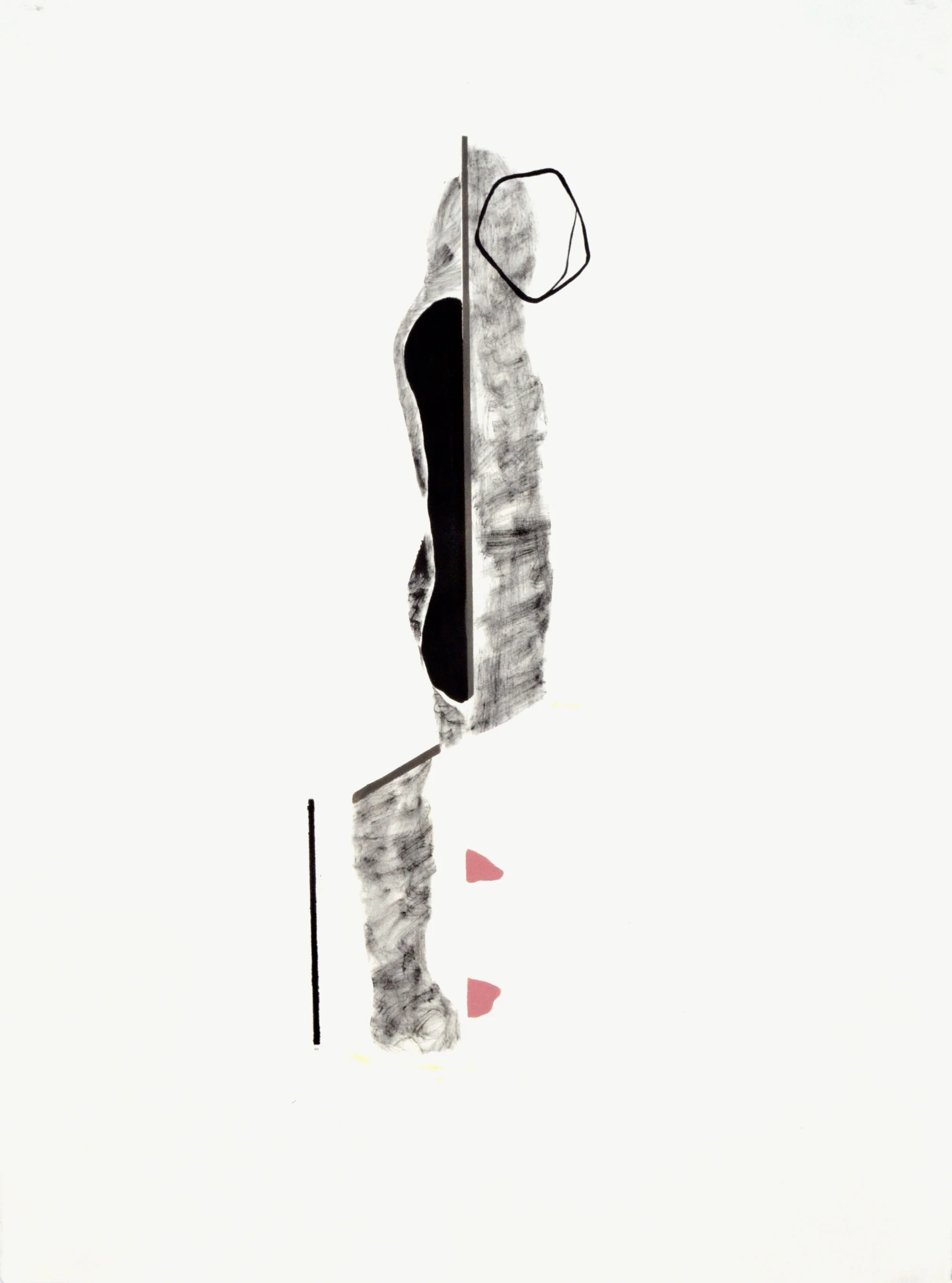 2014, Acrylic, ink, on paper 22" x 30"