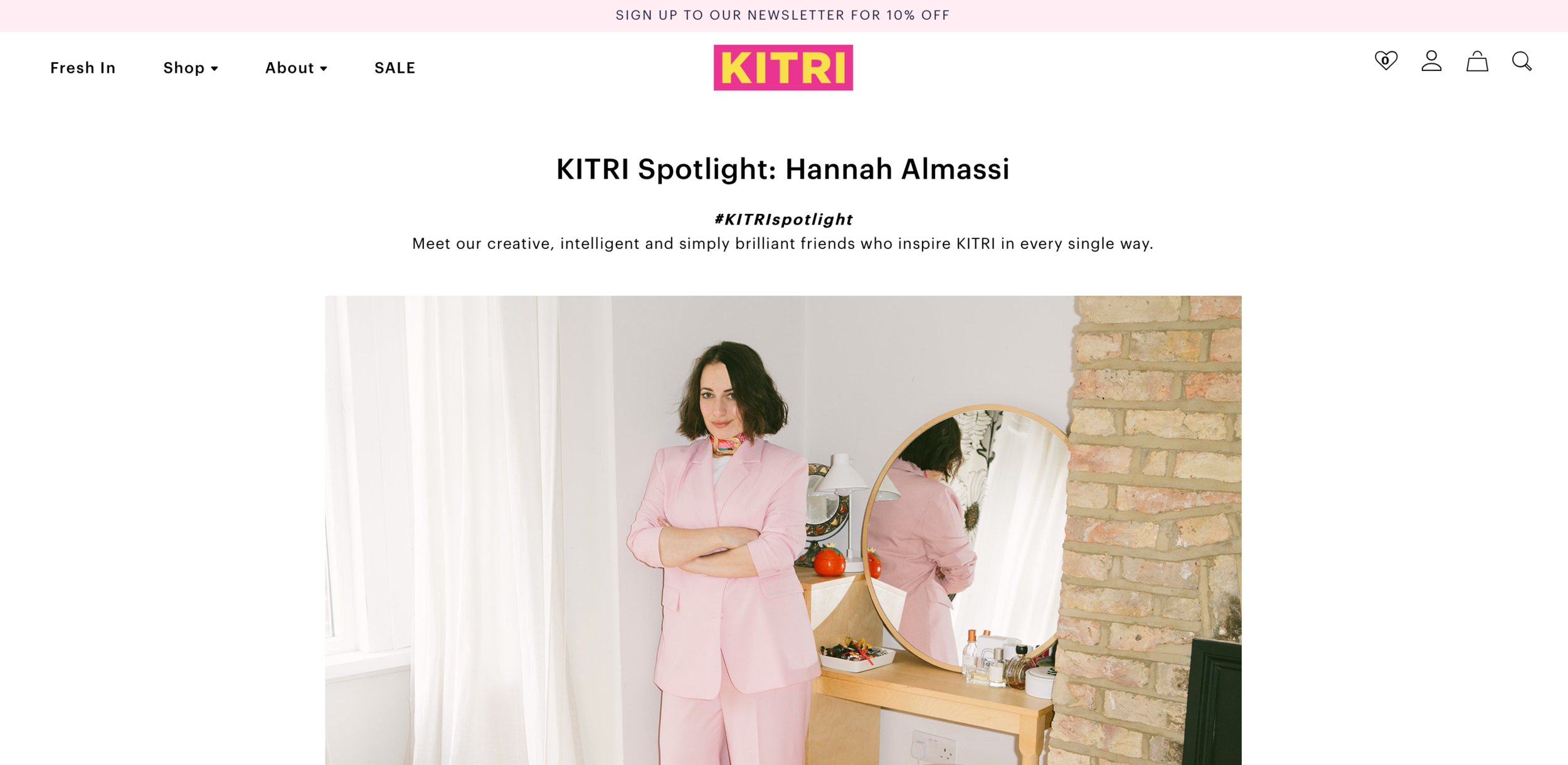 Interview and shoot for British brand Kitri