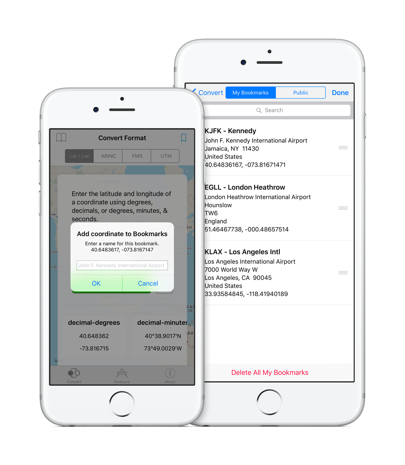 GPS Coordinate Converter — Aviation Mobile Apps, LLC.
