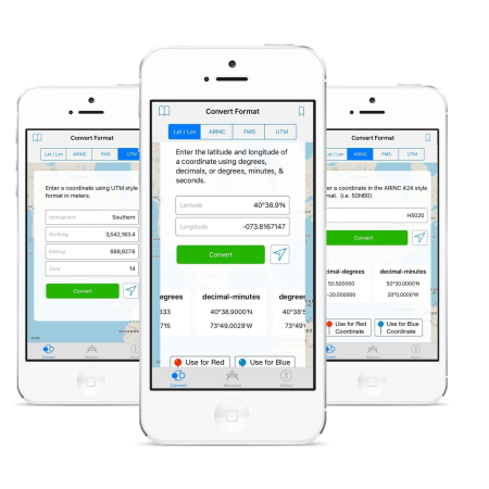 Aviation Mobile Apps Launches GPS Coordinate Converter - Easy, Fast Way to Convert Coordinates Between Standard Formats