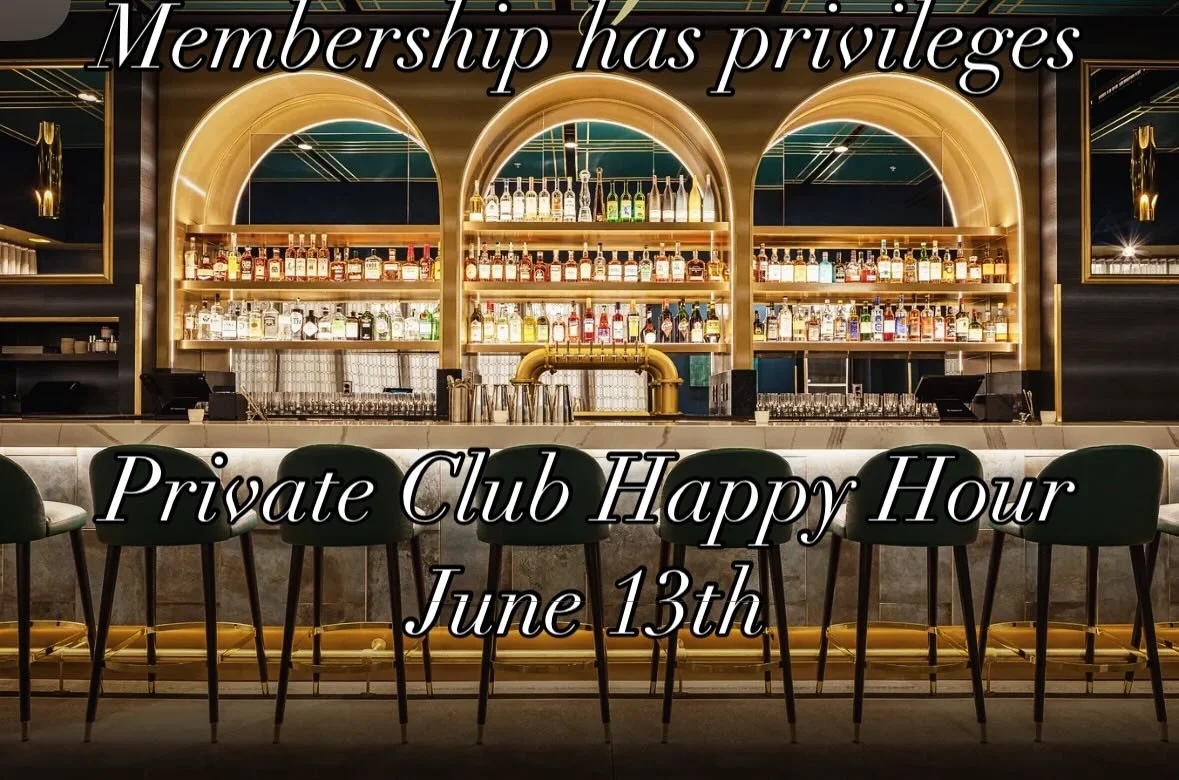 Club Members Event at Johnson Counties Premiere cocktail bar, Verdigris.

See you members there!