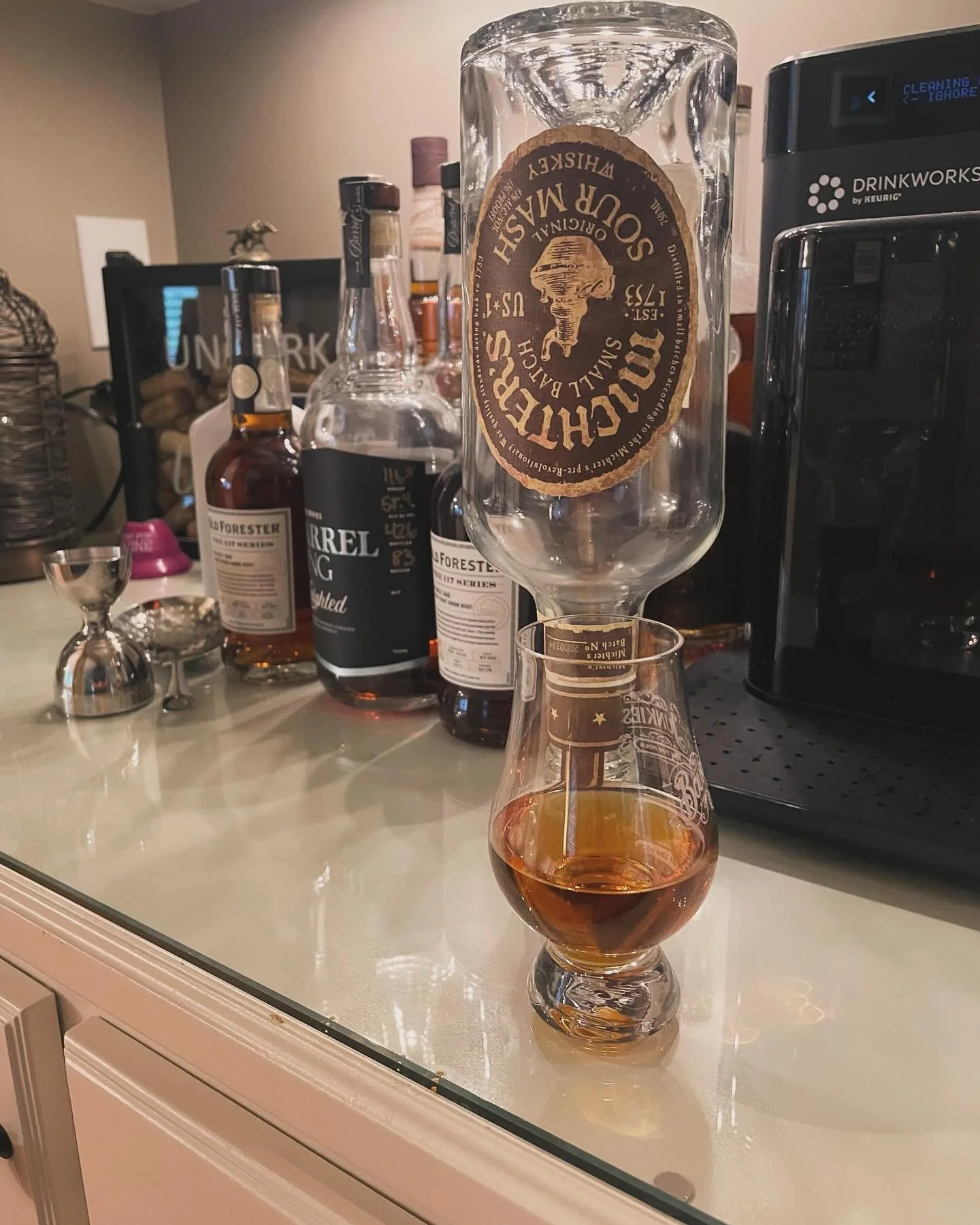 Let the Bottles hit the floor. Week 2 in the Shelf Club cleaning contest. New bottles coming got to make room.

#kcwc #rye #bourbon #whiskey  #bk