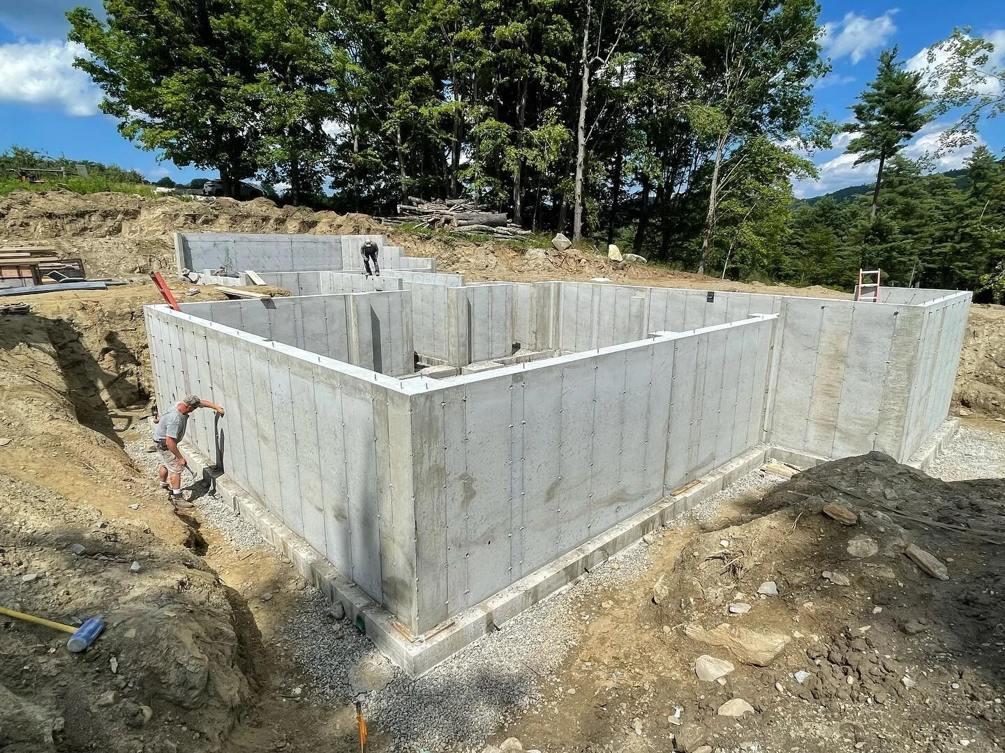 The old strip and pour.