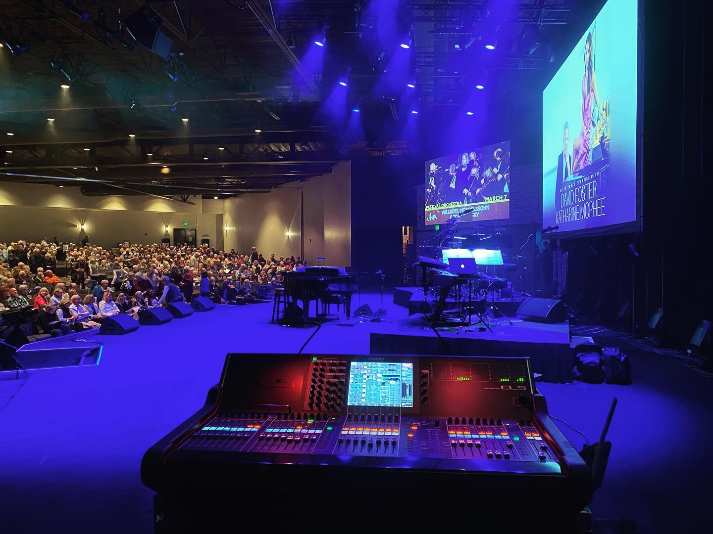 Had the great opportunity to mix monitors for @davidfoster and @katharinefoster last month. What incredible talents and such a monster band! Thanks for the opportunity @osa_integratedsolutions !