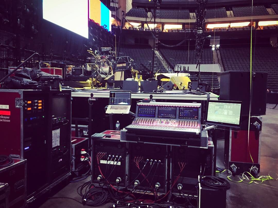 Monitor world for the Hall and Oates tour