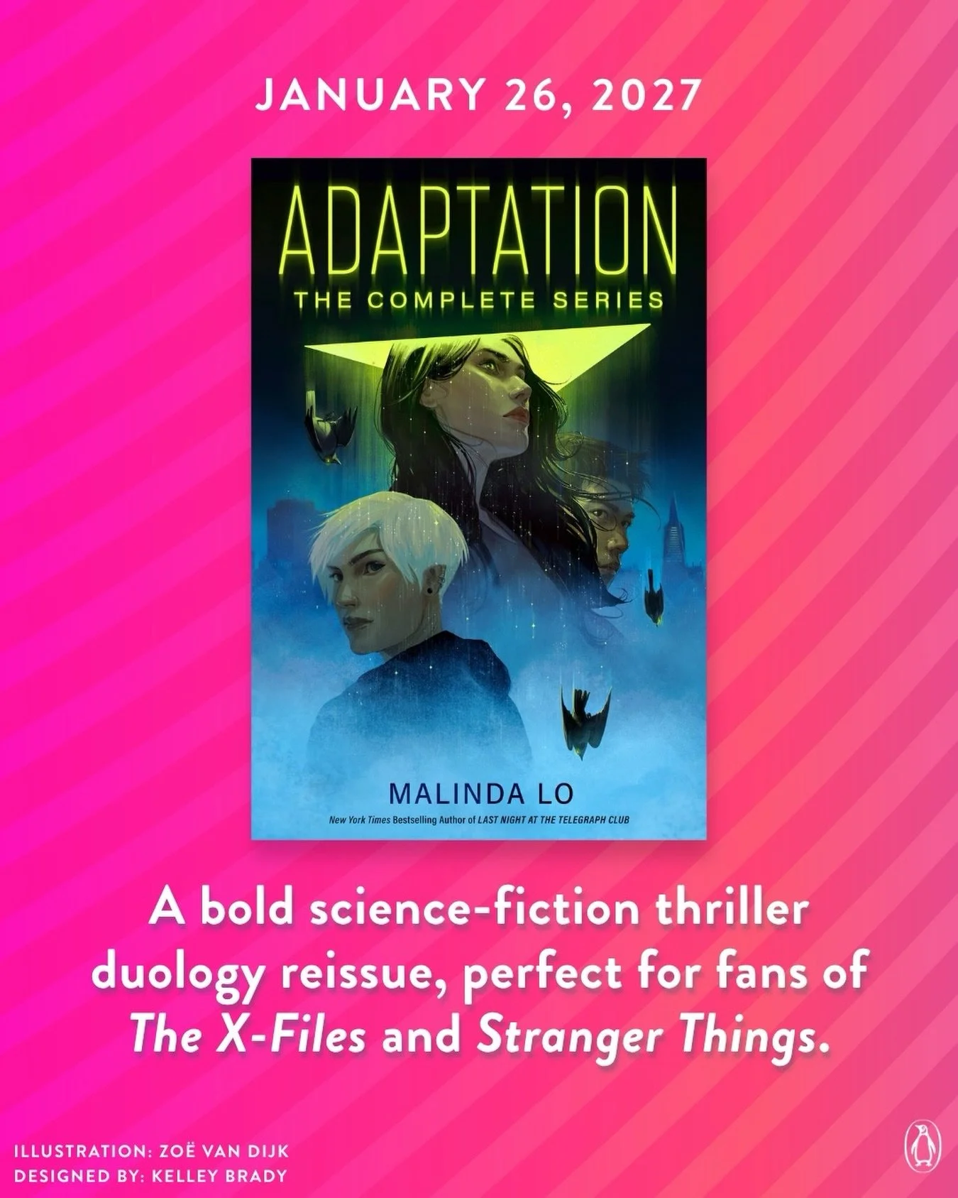 🎉 Surprise! My duology ADAPTATION and INHERITANCE is getting a new look in January! And this time it&rsquo;s being issued as one big book, so you get part 1 and 2 all in one, along with the short novella &ldquo;Natural Selection.&rdquo; 

This serie