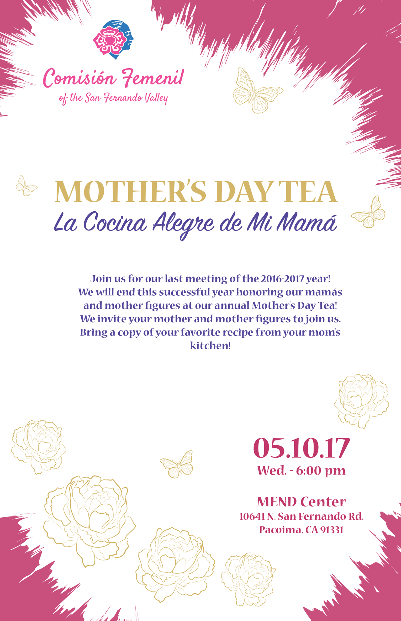 Mother's Day Tea & LAST General Meeting of the Year