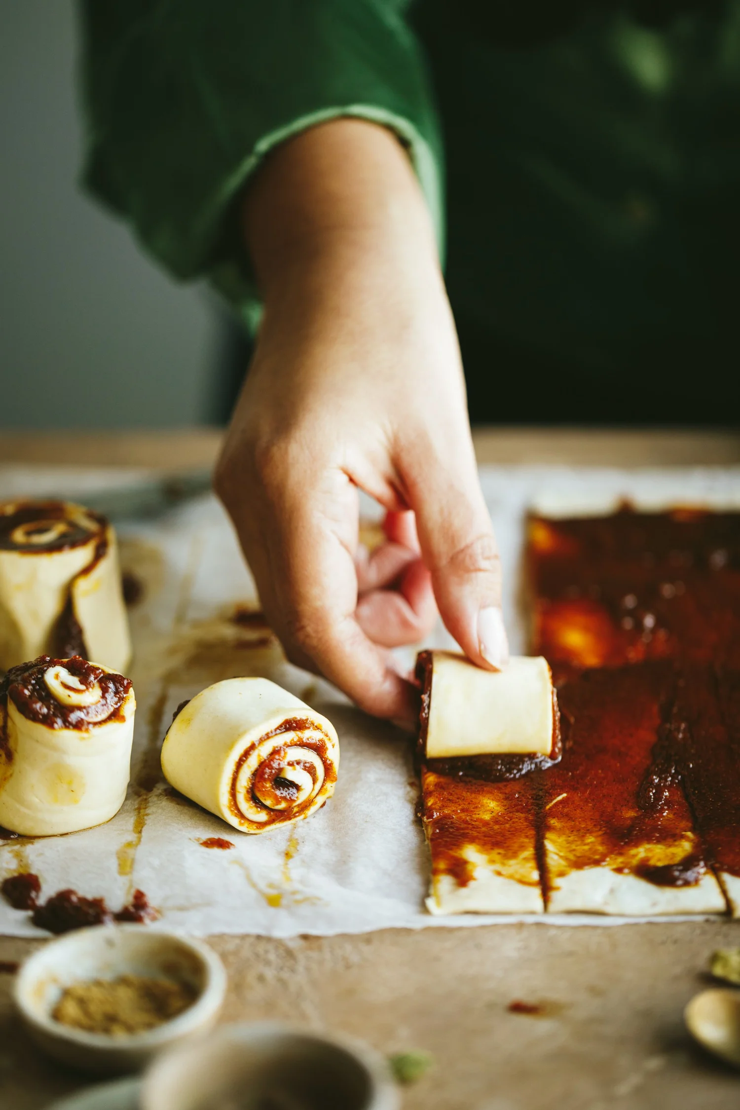 VEGAN PUMPKIN CINNAMON & CARDAMOM ROLLS — a vegan food