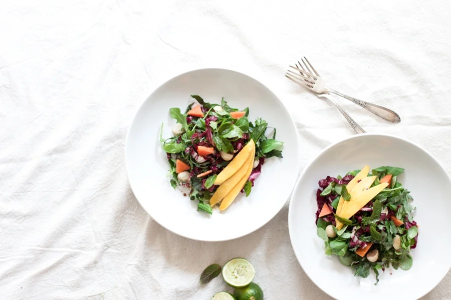 UPDATED! EXOTIC KALE SALAD (R, V+, GF, GRF)