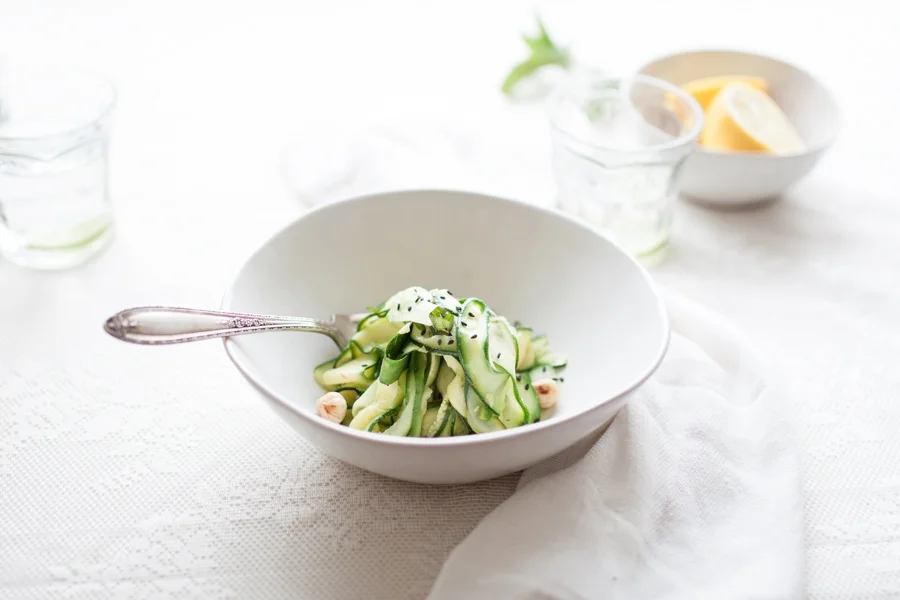 UPDATED! SUMMER COURGETTE SALAD (V+, GF, NF, GRF)