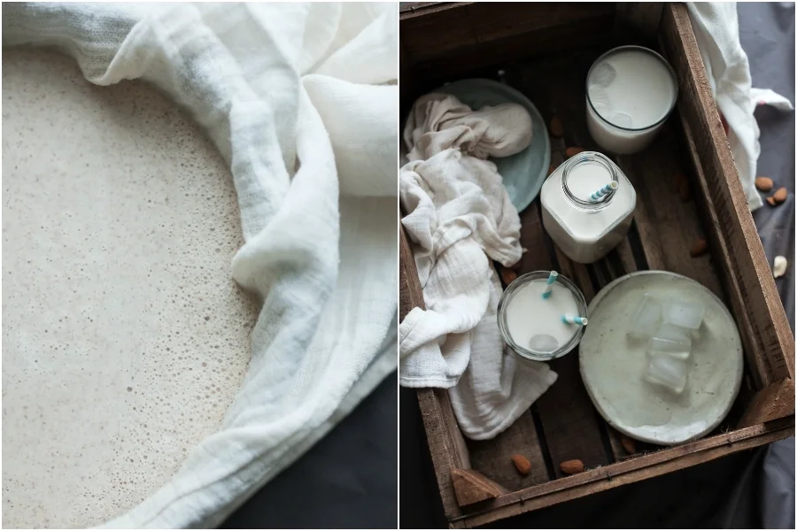 UPDATED! HOME-MADE ALMOND MILK (V+, P, R, GF, CHF, GRF)