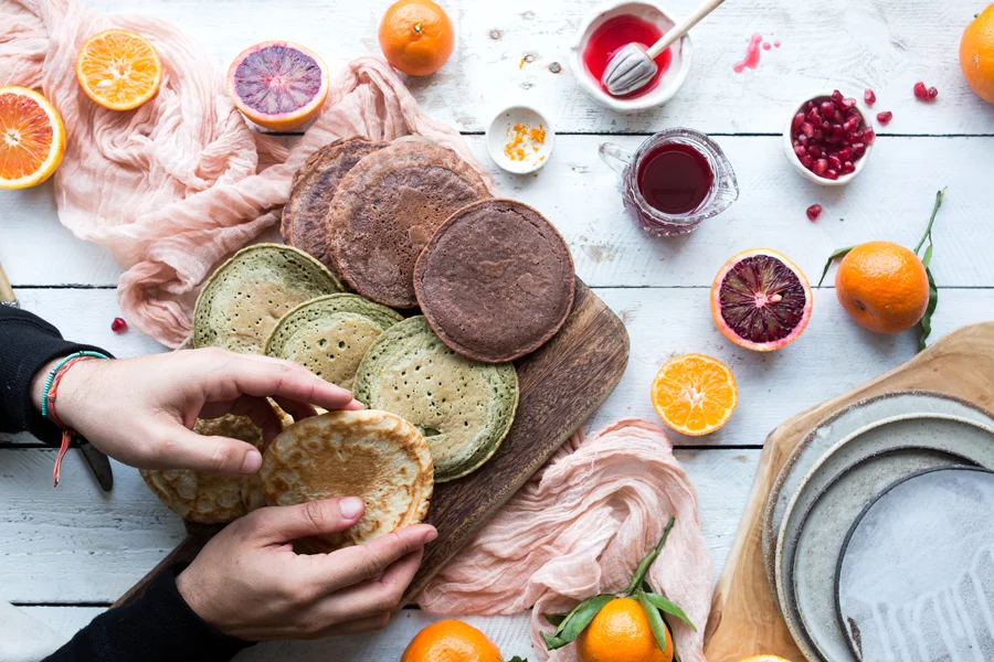 How to make vegan pancakes - The Little Plantation blog