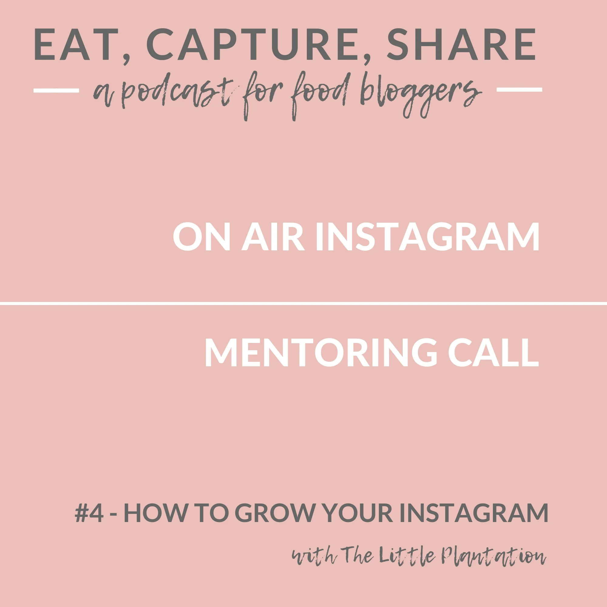 How to grow your instagram - Podcast for food bloggers
