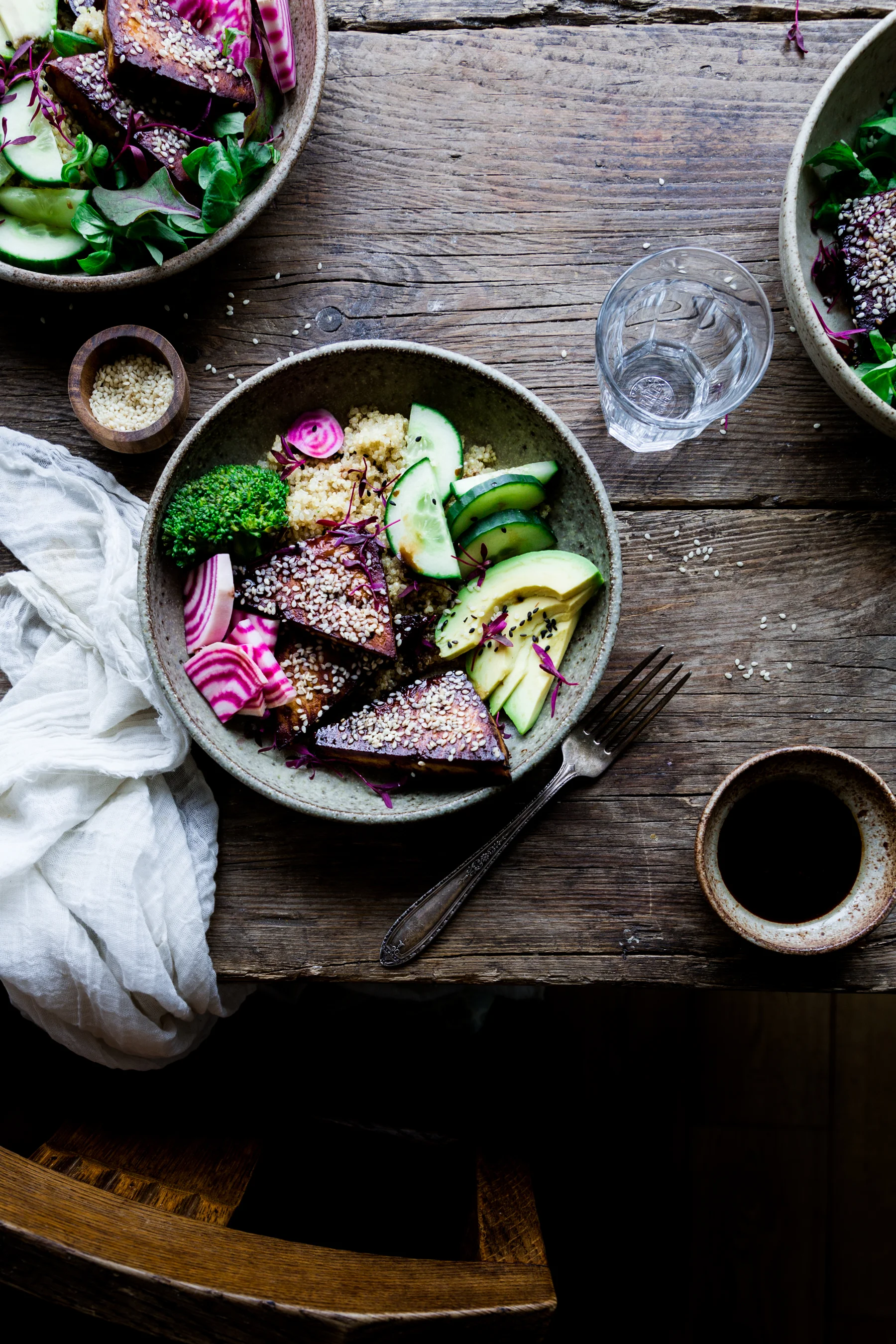 Vegan Date Syrup Sesame Tofu Power Bowl A Cookbook Giveaway A Vegan Food Photography And Styling Blog