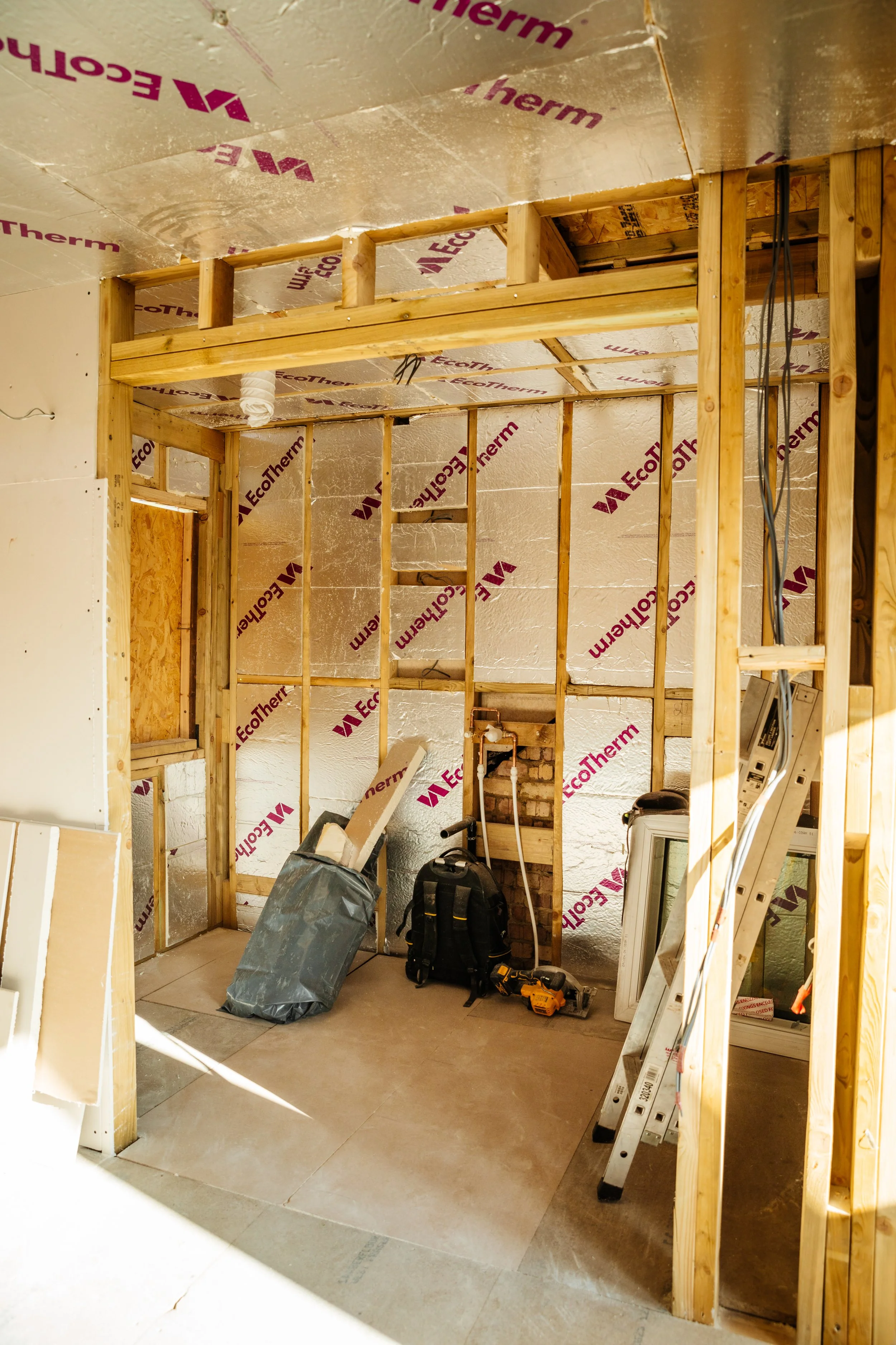 Blog post image showing a space with a timber structure