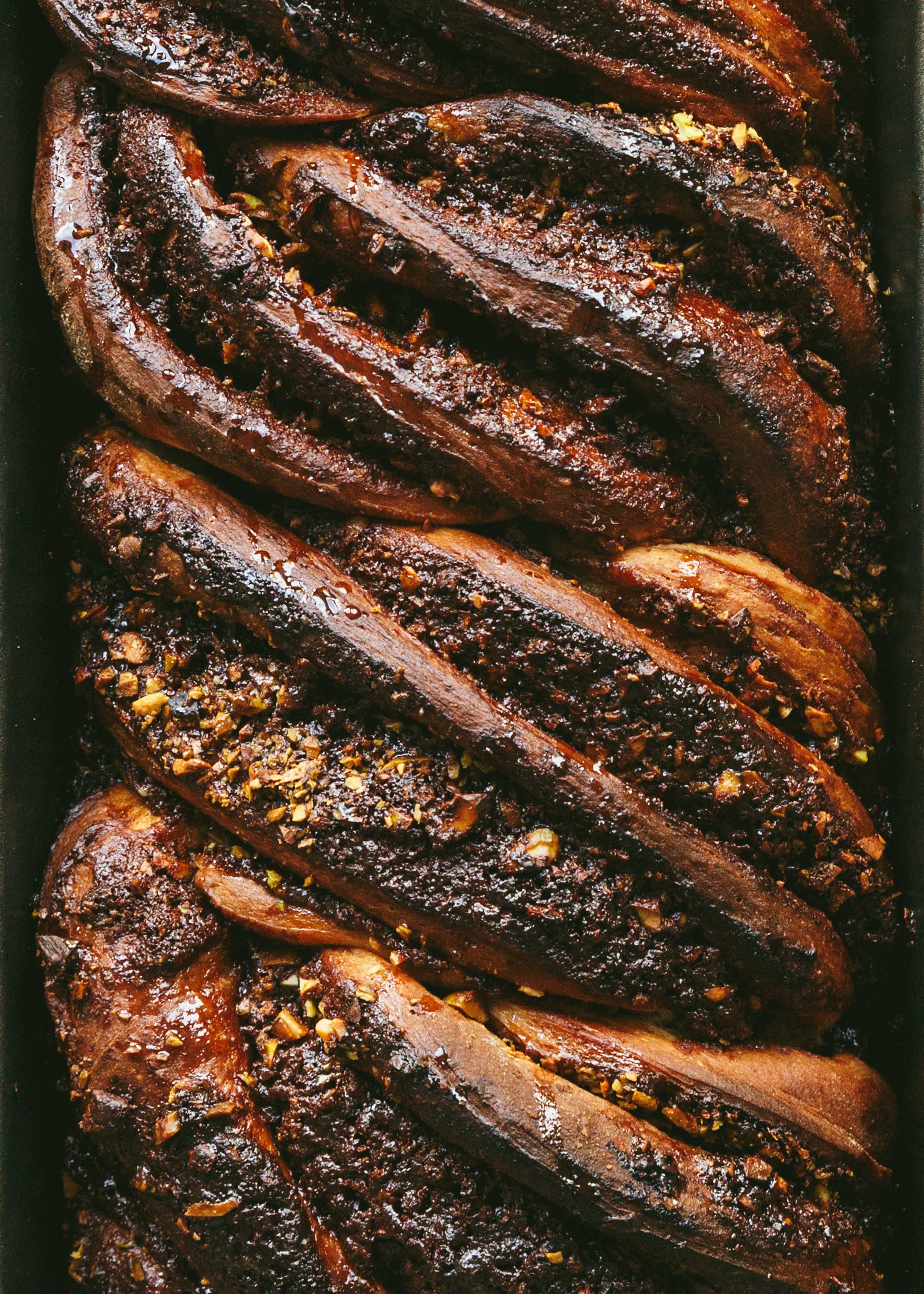 Kimberly Espinel portfolio image showing a close up view of a babka cake