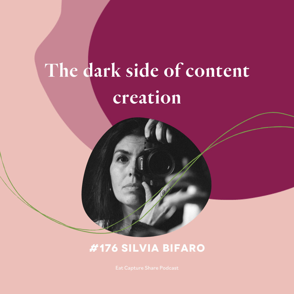 Eat Capture Share podcast cover art including image of guest Silvia Bifaro