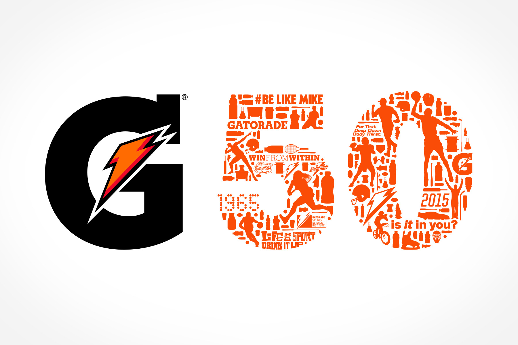 Gatorade 50th Anniversary Logo