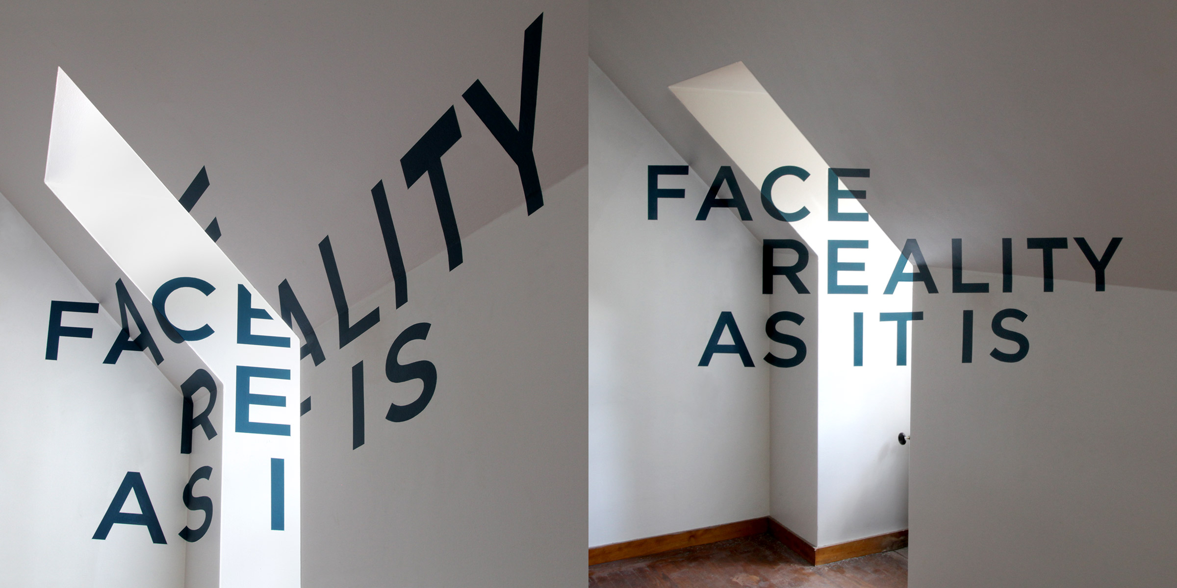 "Face Reality" Anamorphic Installation