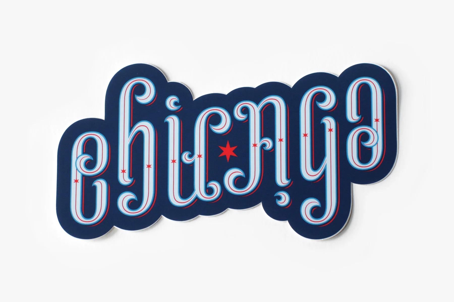 Chicago Ambigram Sticker