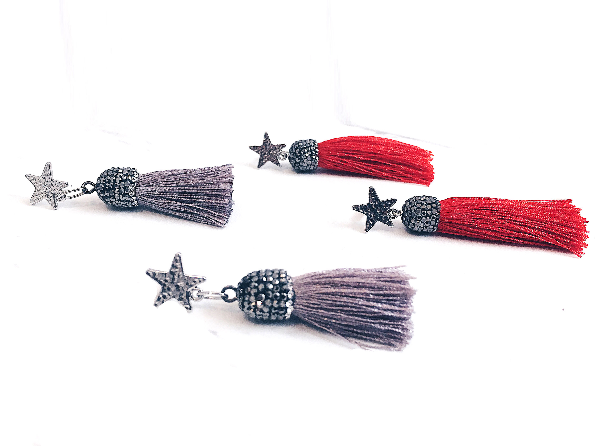 COMET EARRINGS $35 2" long