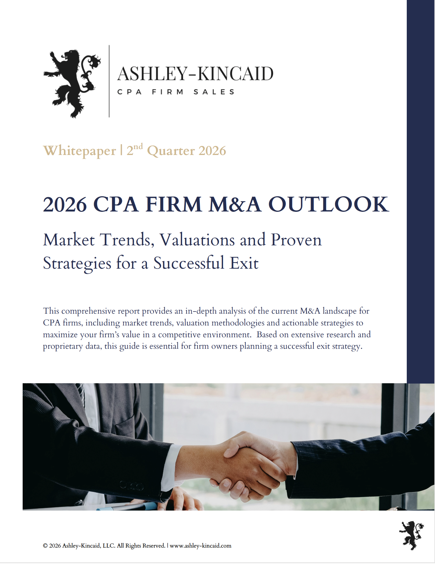 2026 CPA Firm M&amp;A Outlook: Market Trends, Valuations and Proven Strategies for a Successful Exit