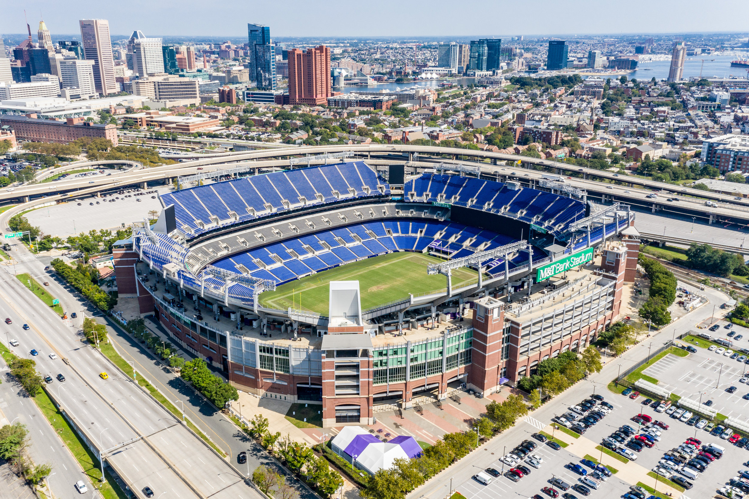 Baltimore Ravens Stadium Pictures - Baltimore Ravens Stadium 16x24 Aluminum Original Print Jr Resolutions Aerial Imaging