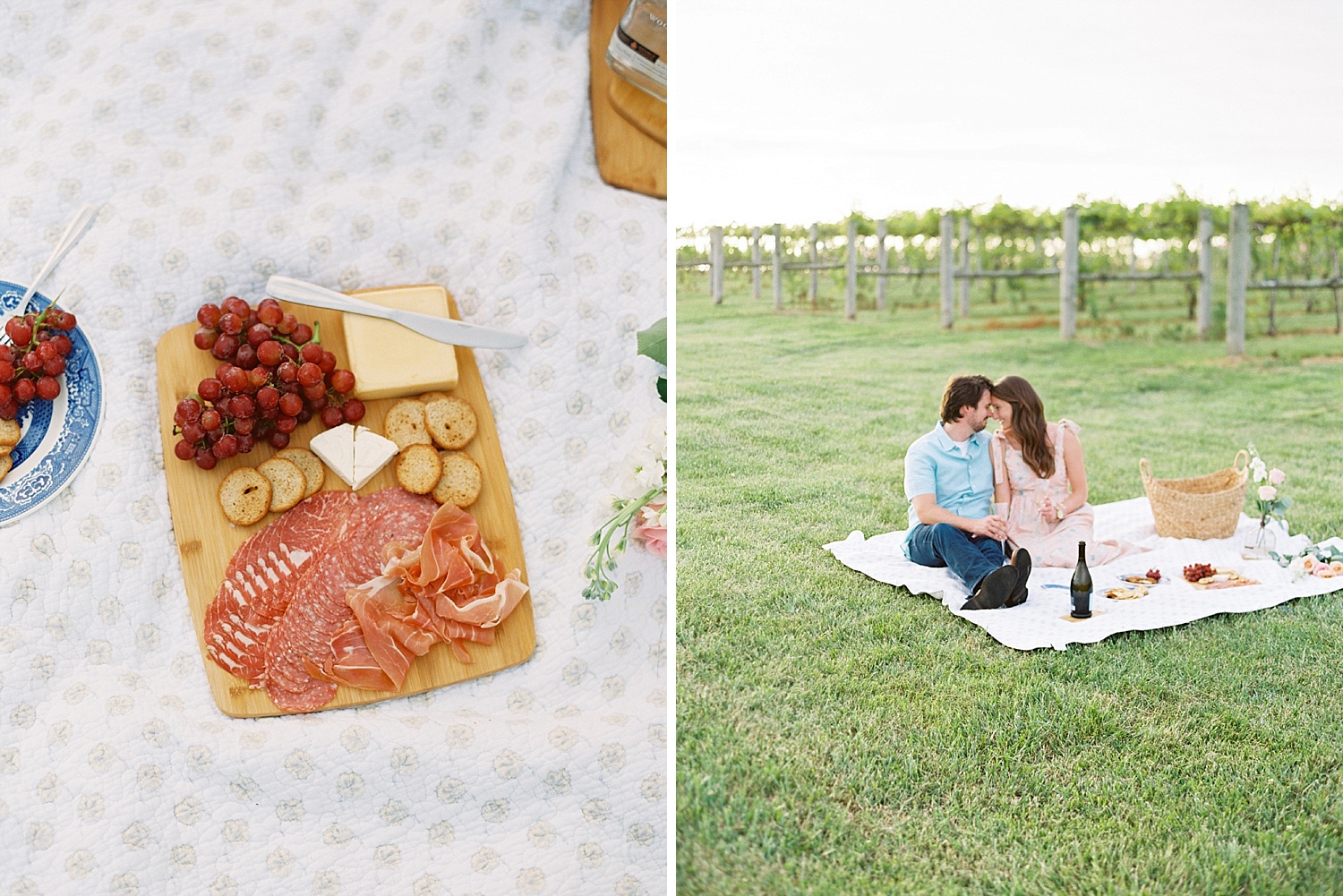 Downtown Lexington Engagement Session Talon Winery Picnic Engagement Session Gal Meets Glam Anthropologie Dress Laura Bodnar Photography Lexington Wedding Photographer Film Photography_0014-1.jpg