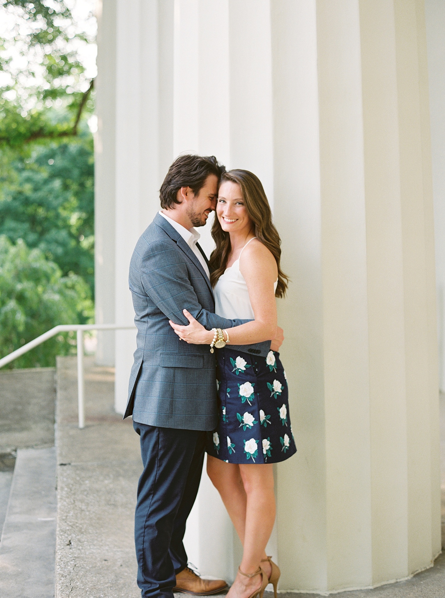 Downtown Lexington Engagement Session Talon Winery Picnic Engagement Session Gal Meets Glam Anthropologie Dress Laura Bodnar Photography Lexington Wedding Photographer Film Photography_0009-1.jpg