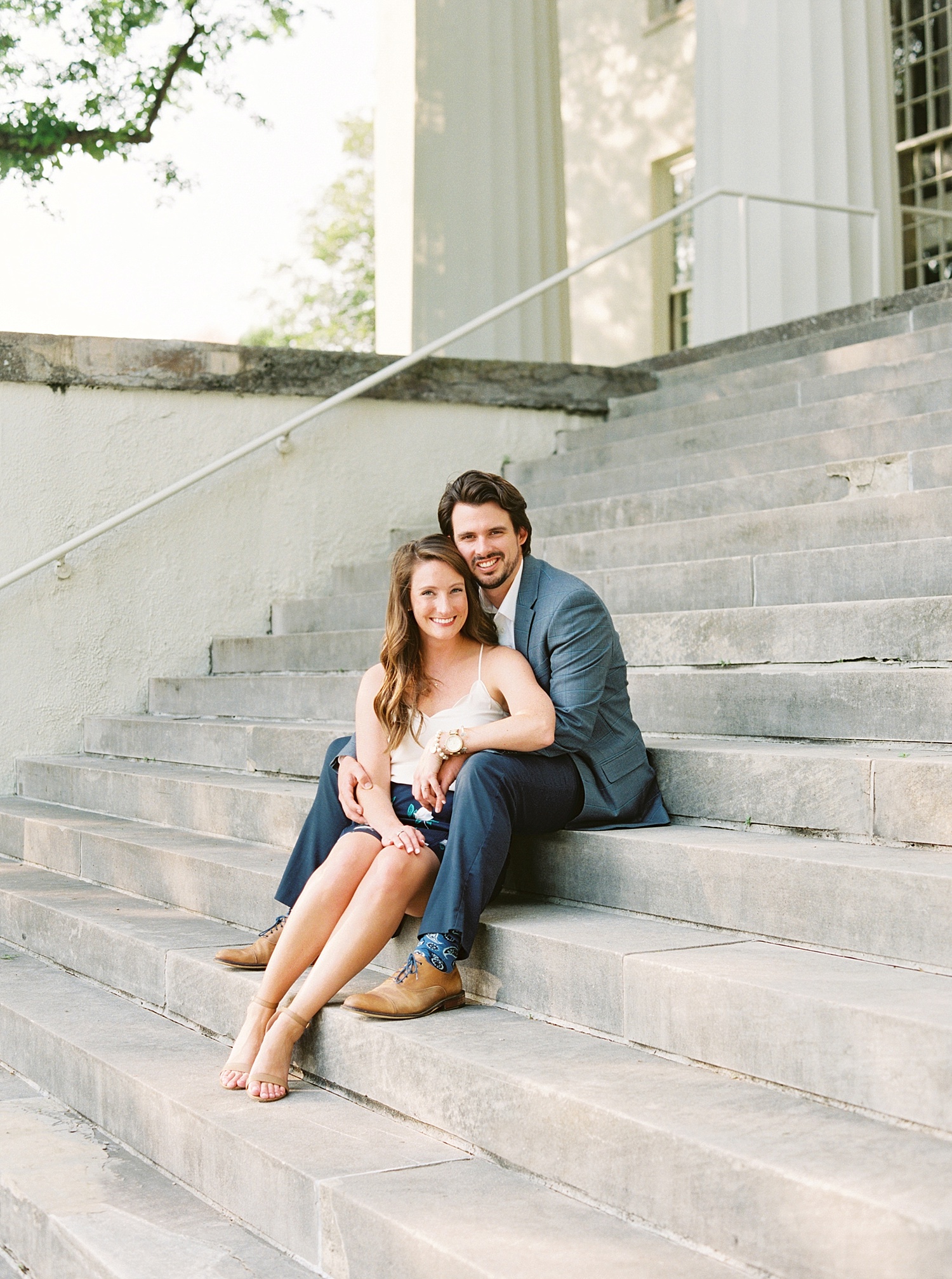 Downtown Lexington Engagement Session Talon Winery Picnic Engagement Session Gal Meets Glam Anthropologie Dress Laura Bodnar Photography Lexington Wedding Photographer Film Photography_0008-1.jpg