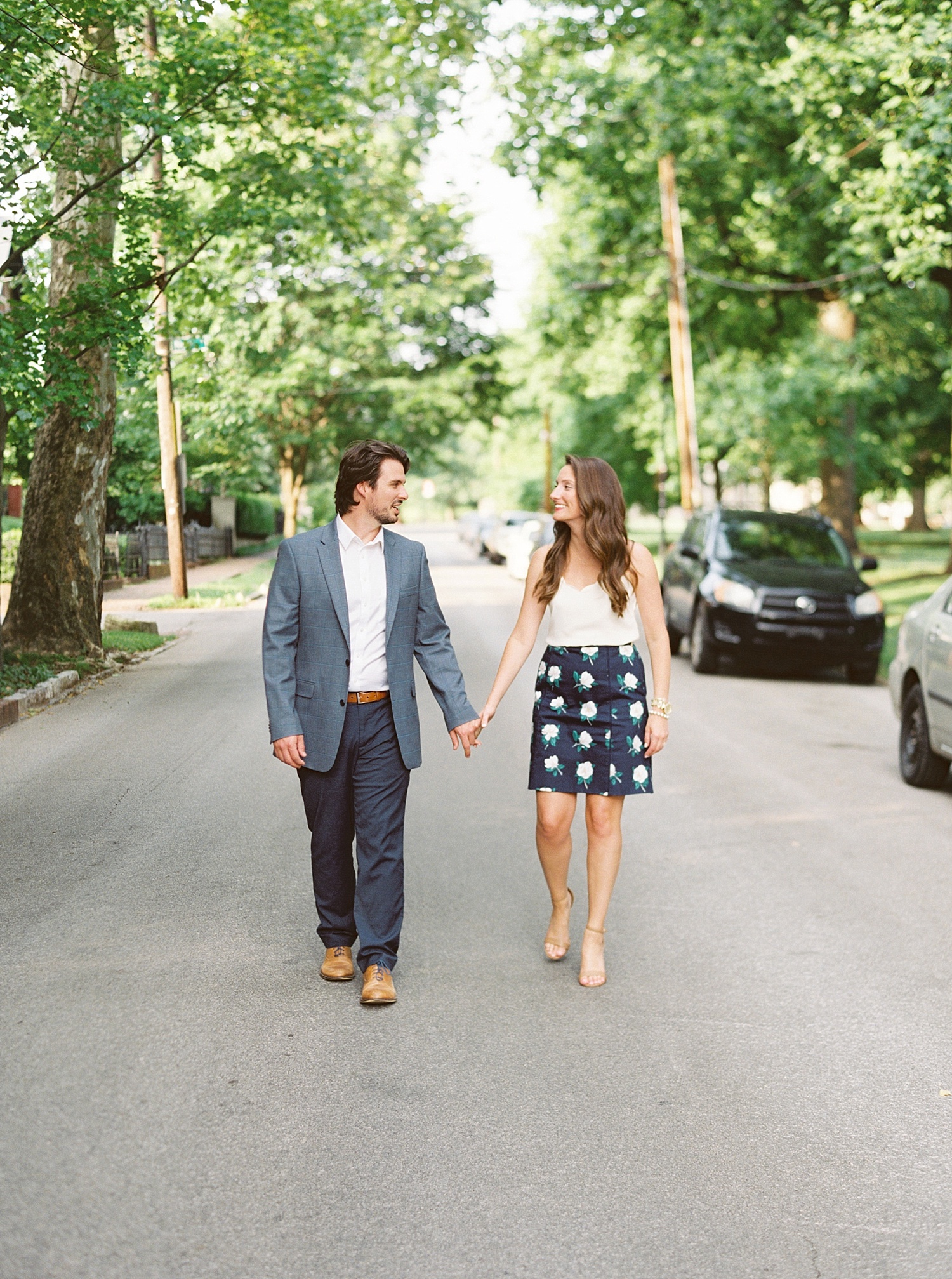Downtown Lexington Engagement Session Talon Winery Picnic Engagement Session Gal Meets Glam Anthropologie Dress Laura Bodnar Photography Lexington Wedding Photographer Film Photography_0004-1.jpg