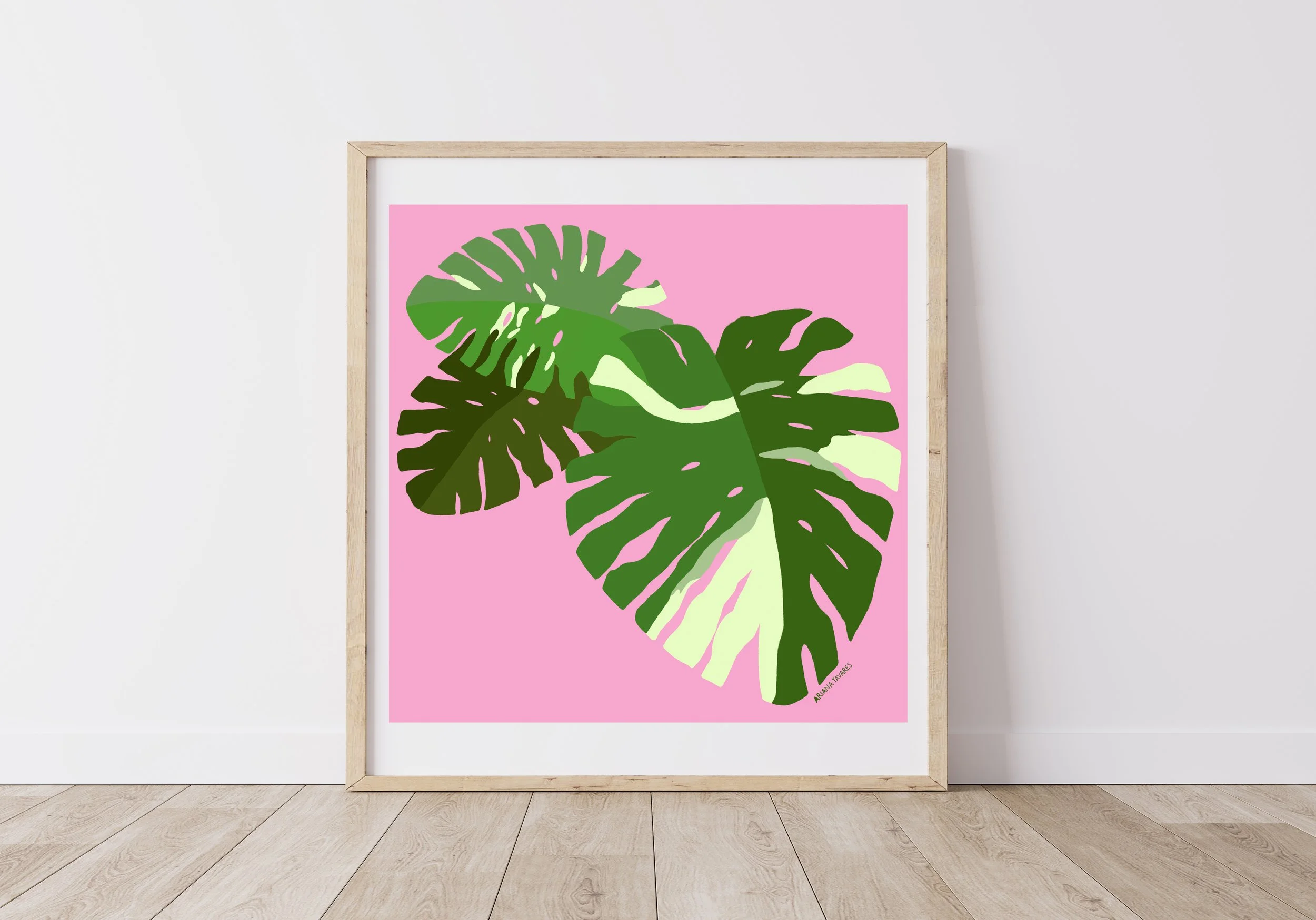 Monstera" Art Print  ariana tavares
