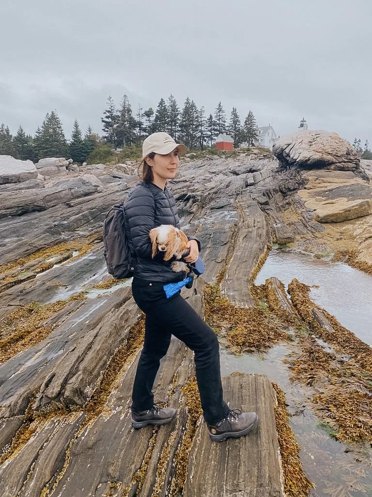 Ariana Tavares in Pemaquid Point Lighthouse