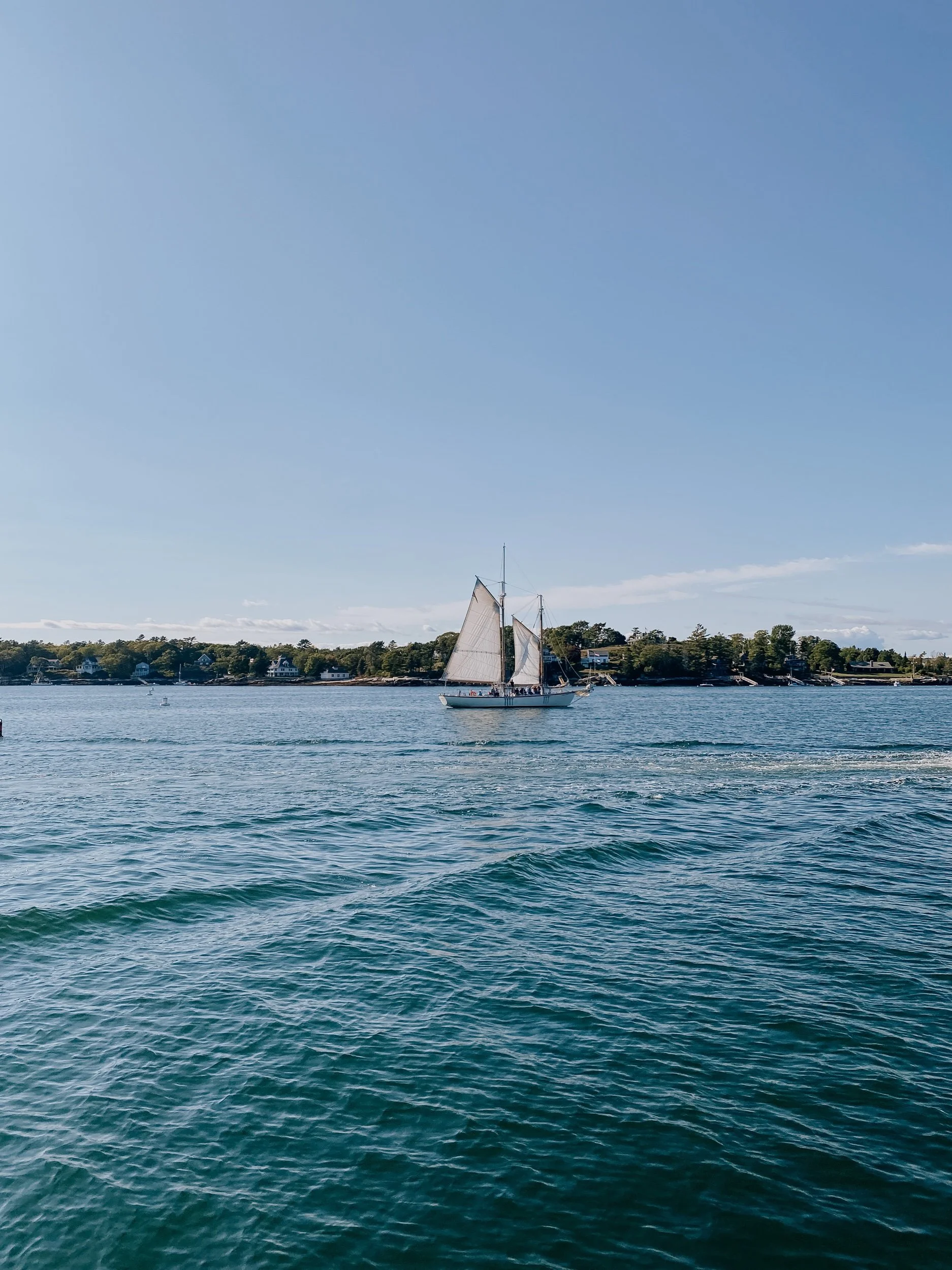 Sailing in Boothbay Harbor, Maine