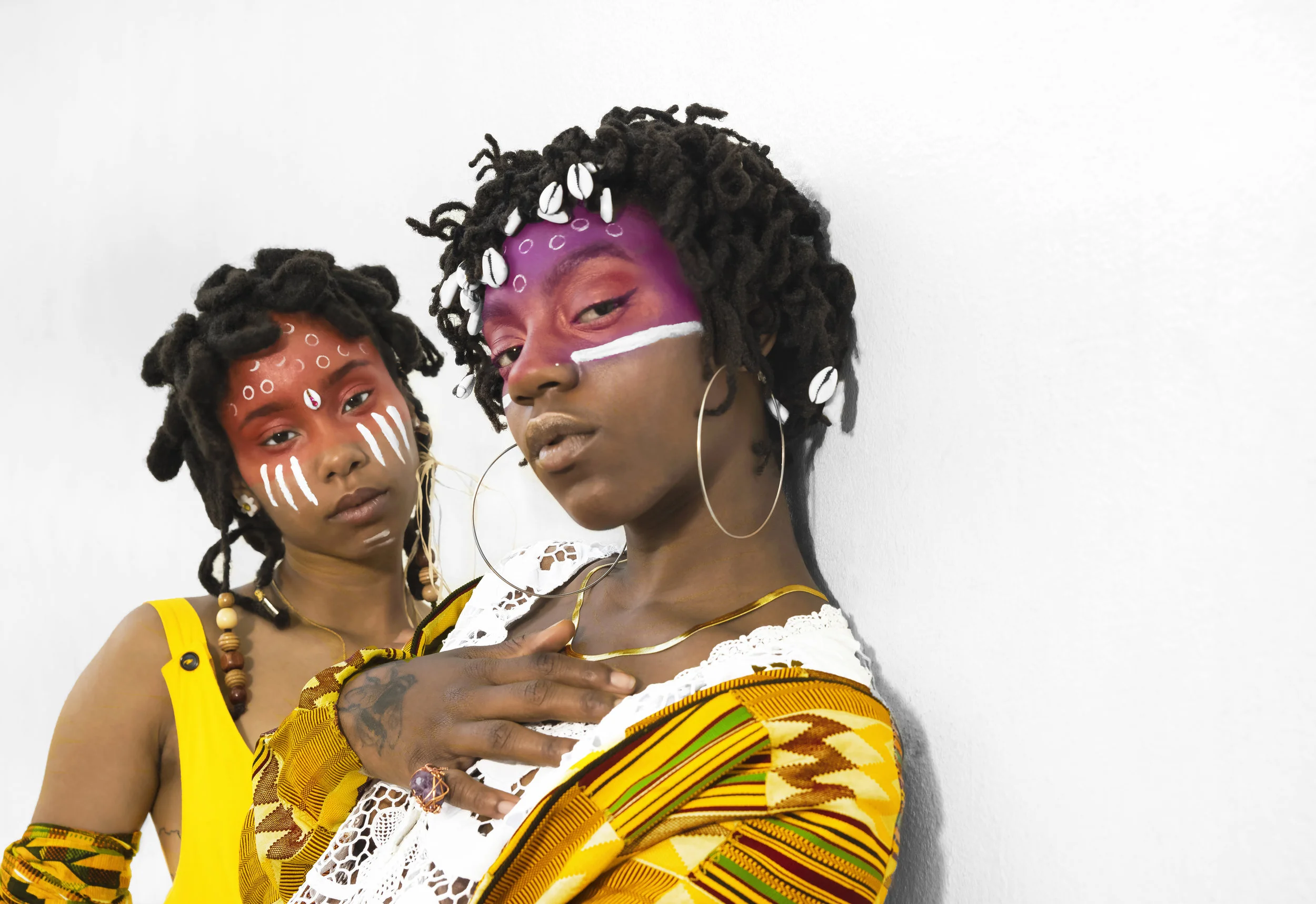 OSHUN is an independent Hip-Hop / Soul duo and the sonic manifestation of Afrofuturism. Using digital and acoustic sounds, heavy drums and bass, and ambient harmonic textures, OSHUN connects with the spirit of their ancestors to manifest a sweeter tomorrow for us all. Since the release of their debut mixtape ASASE YAA in 2015, OSHUN has amassed a social following of over 150k people between Youtube , Instagram (@oshun), and Facebook alone. They’ve been recognized by media heavy hitters such as Rolling Stone, The FADER, Viceland, Huffington Post, NPR, Essence, and Vogue (just to name a few). They've also performed throughout the U.S. and Brazil all while remaining full-time college students at NYU. It’s been a wonderful journey and now that these young goddesses have graduated college, they are transitioning into the next phase of manifesting their purpose. OSHUN is preparing for the release of their debut album series “bittersweet”, complete with captivating visuals, a 2 month long tour of the US and Canada, and a deeper look into their ever-evolving selves.